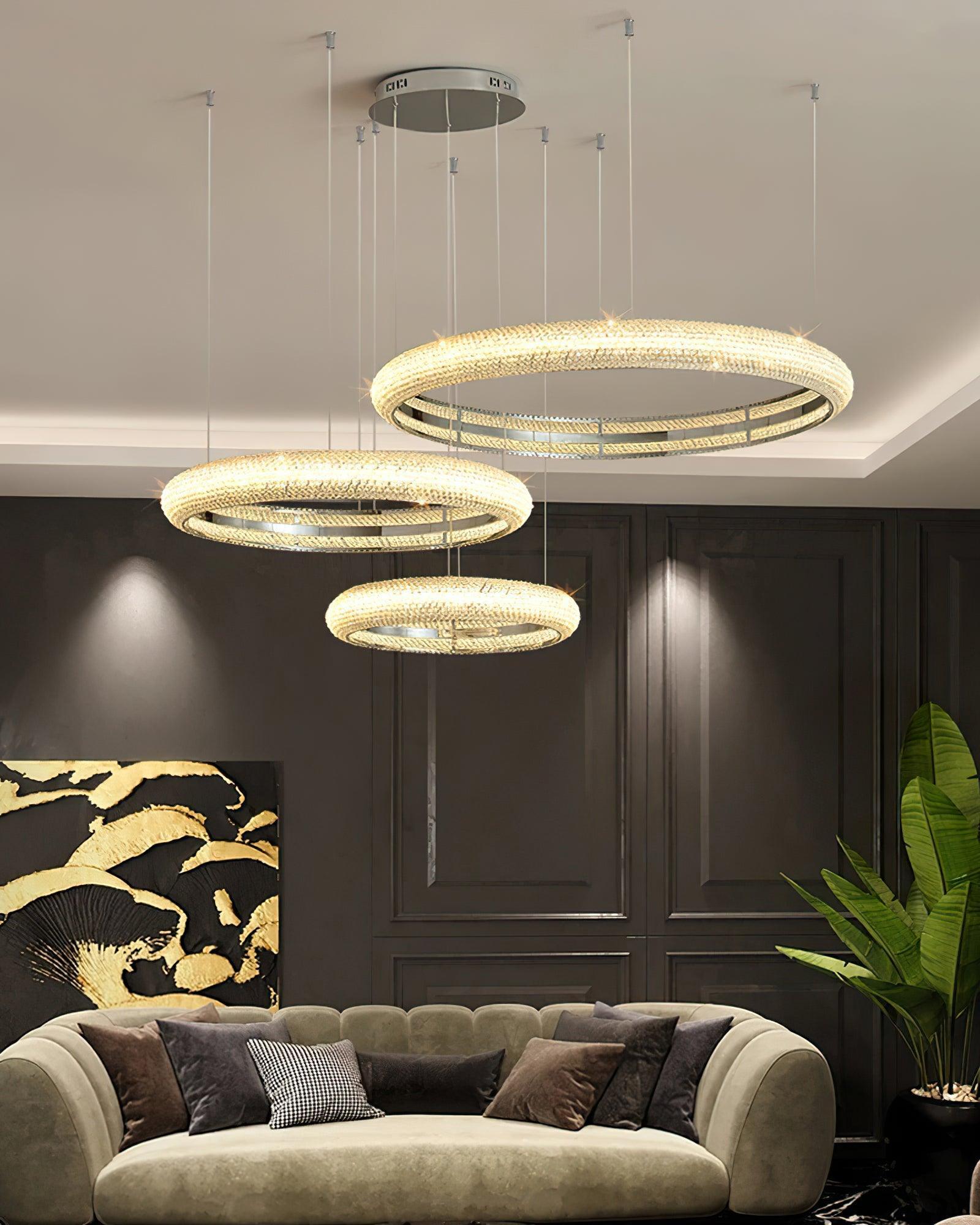 Asscher Ring Chandelier - Lumpaz