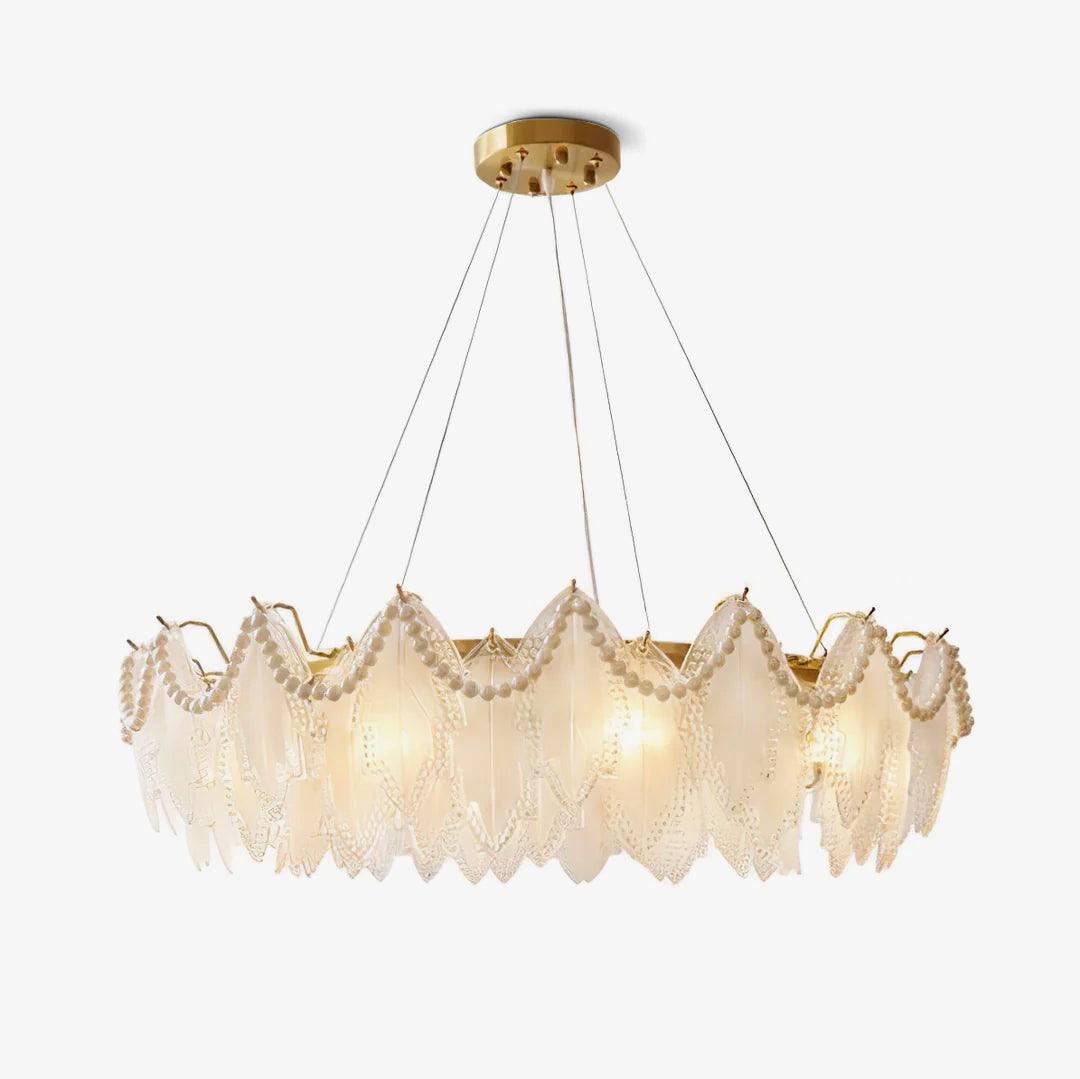 Maple Leaf Glass Chandelier - Lumpaz