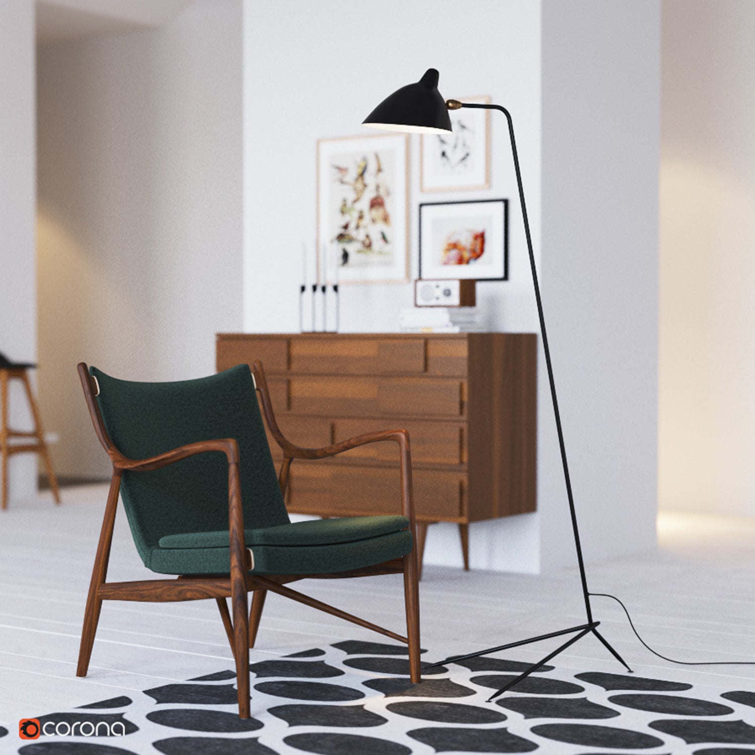Serge Mouille Floor Lamp - Lumpaz