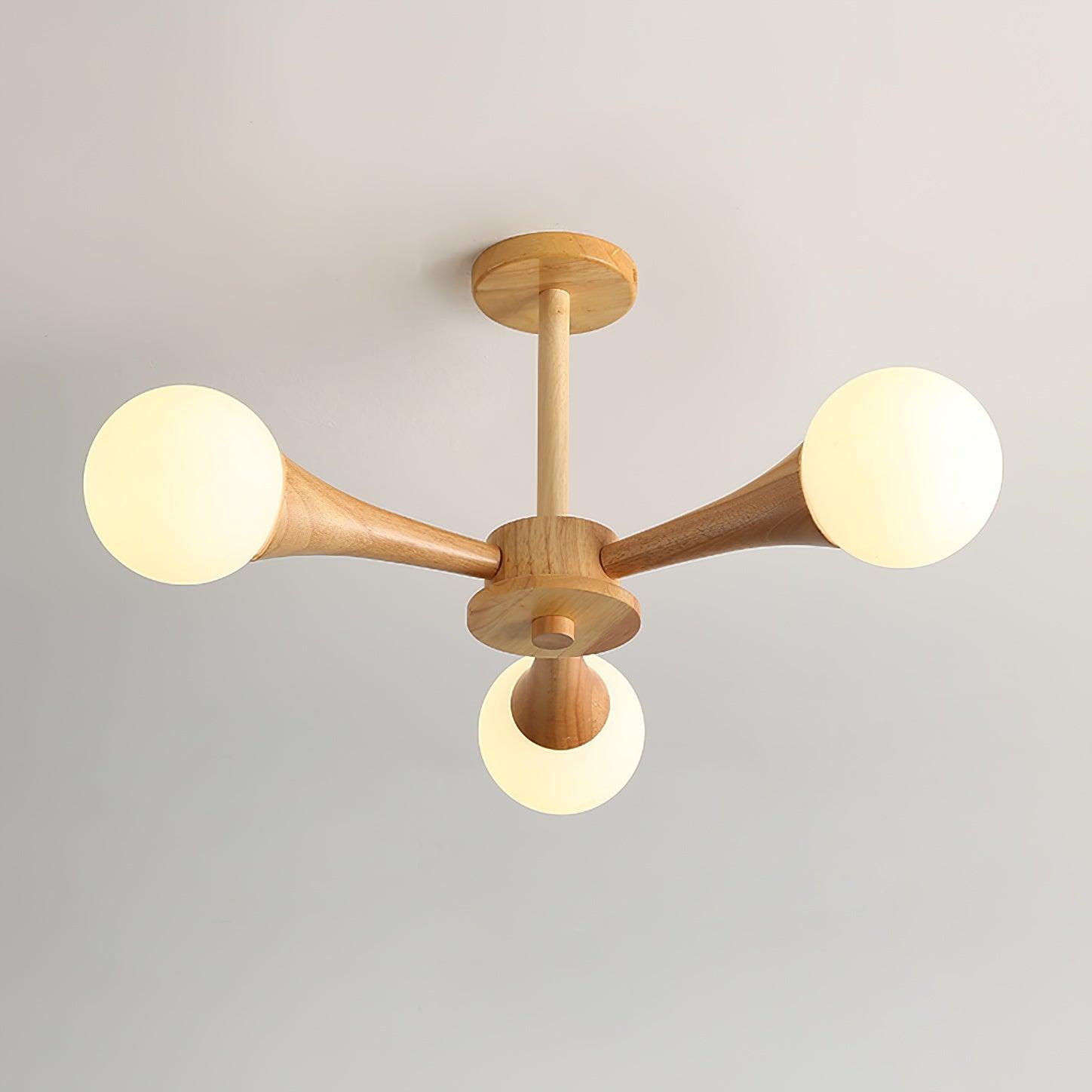 Wooden Nera Chandelier - Lumpaz