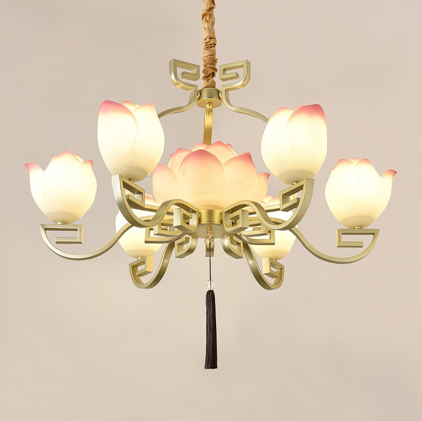 Lotus Bloom Chandelier - Lumpaz