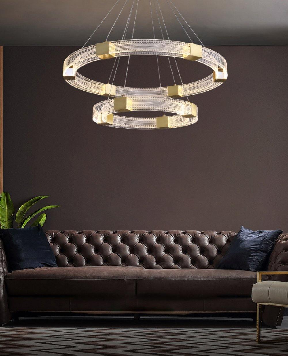 Parallel Ring LED Chandelier - Lumpaz