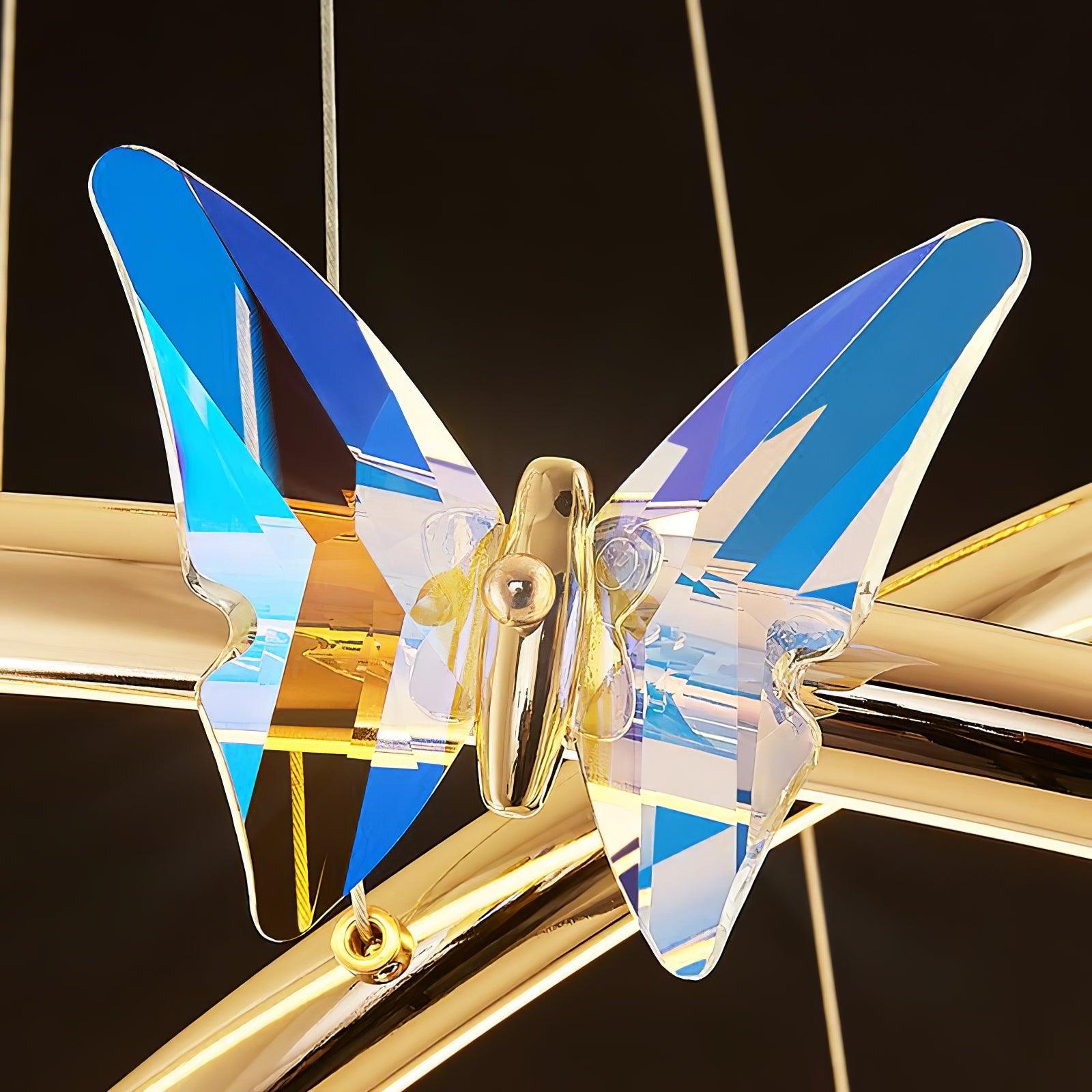 Blue Butterfly Chandelier - Lumpaz