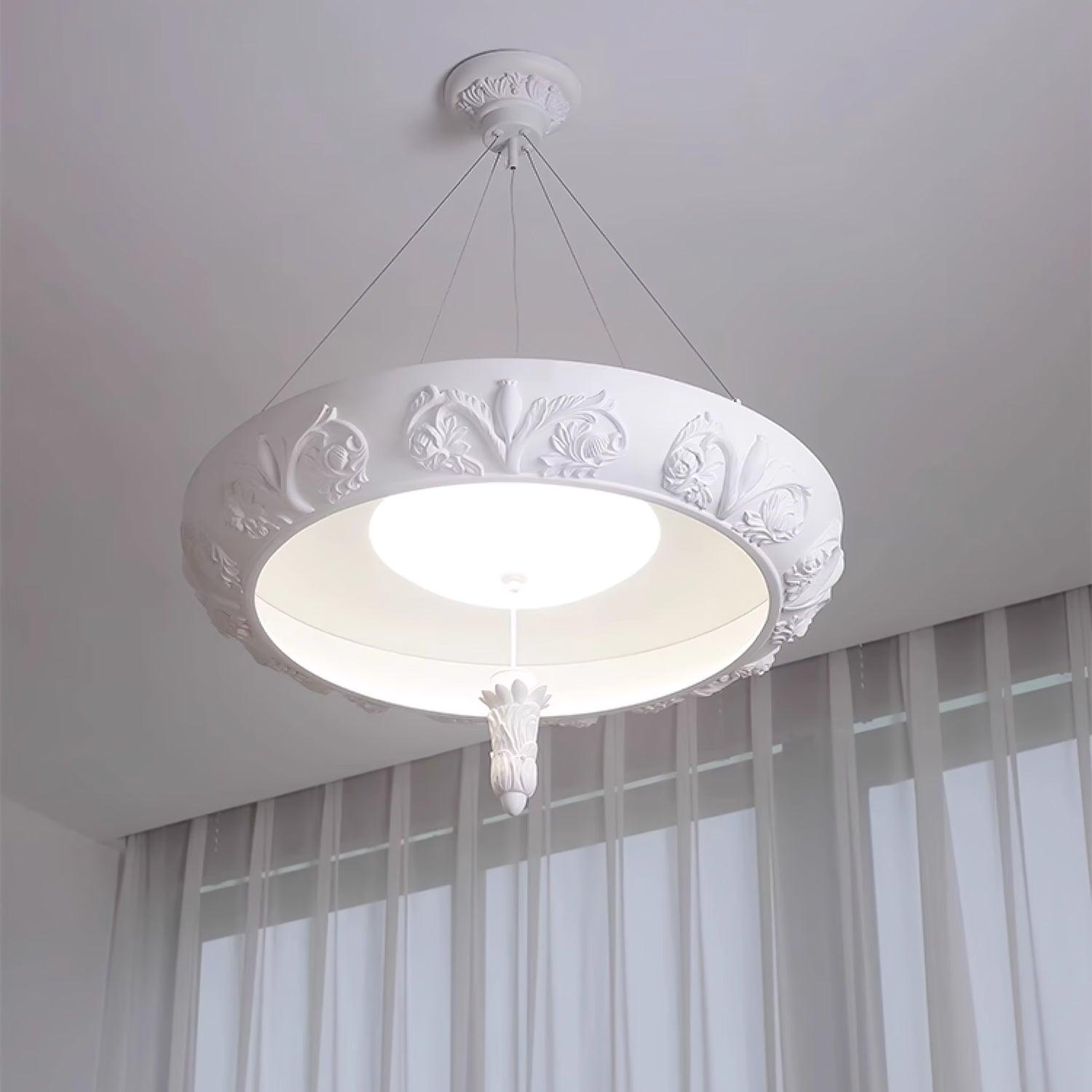 Artistic Carved Plaster Chandelier - Lumpaz