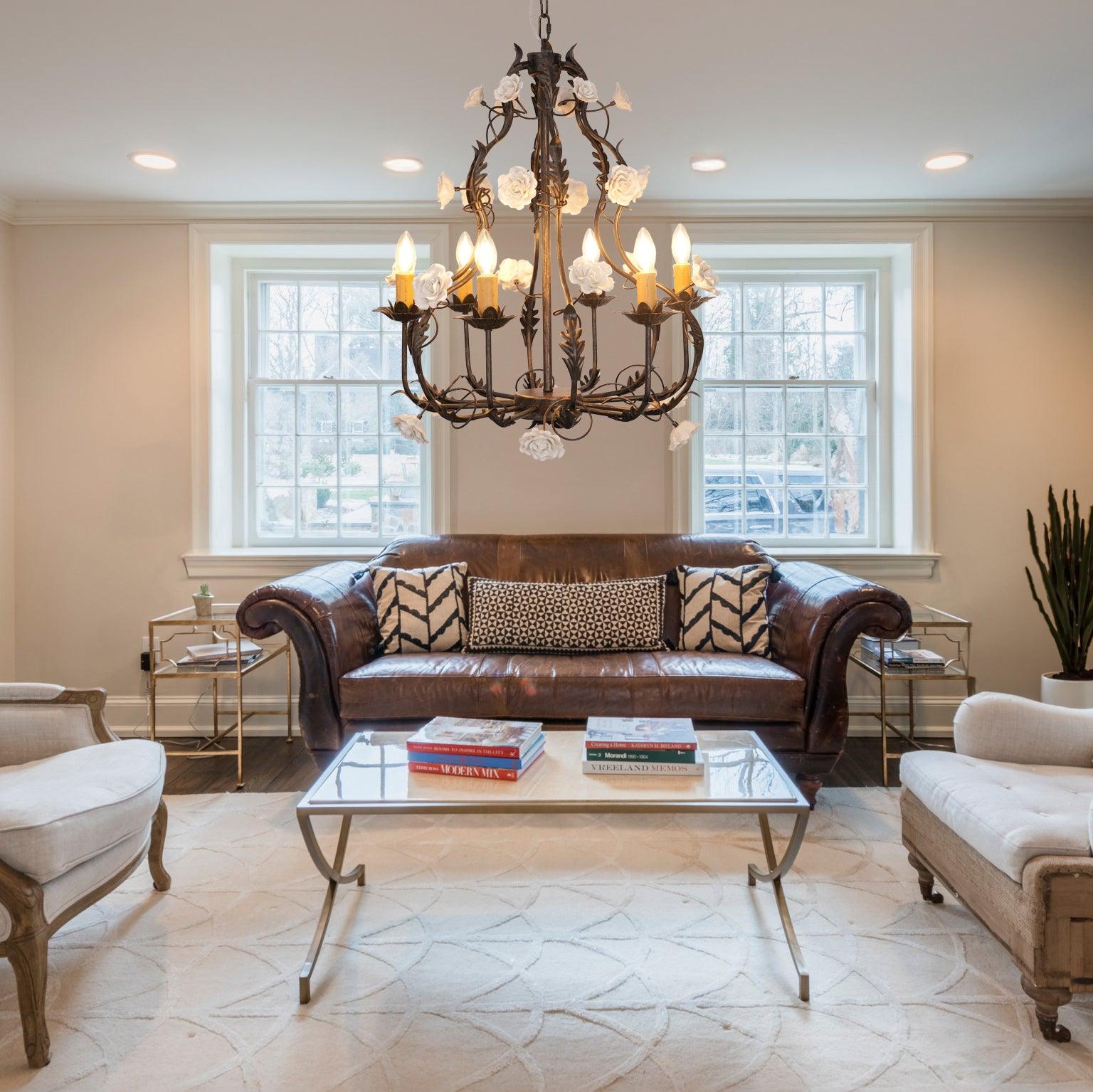 Florentine Rose Garden Chandelier - Lumpaz