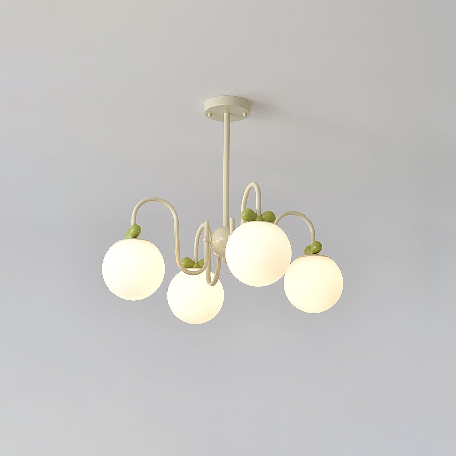 Cream Cherry Chandelier - Lumpaz
