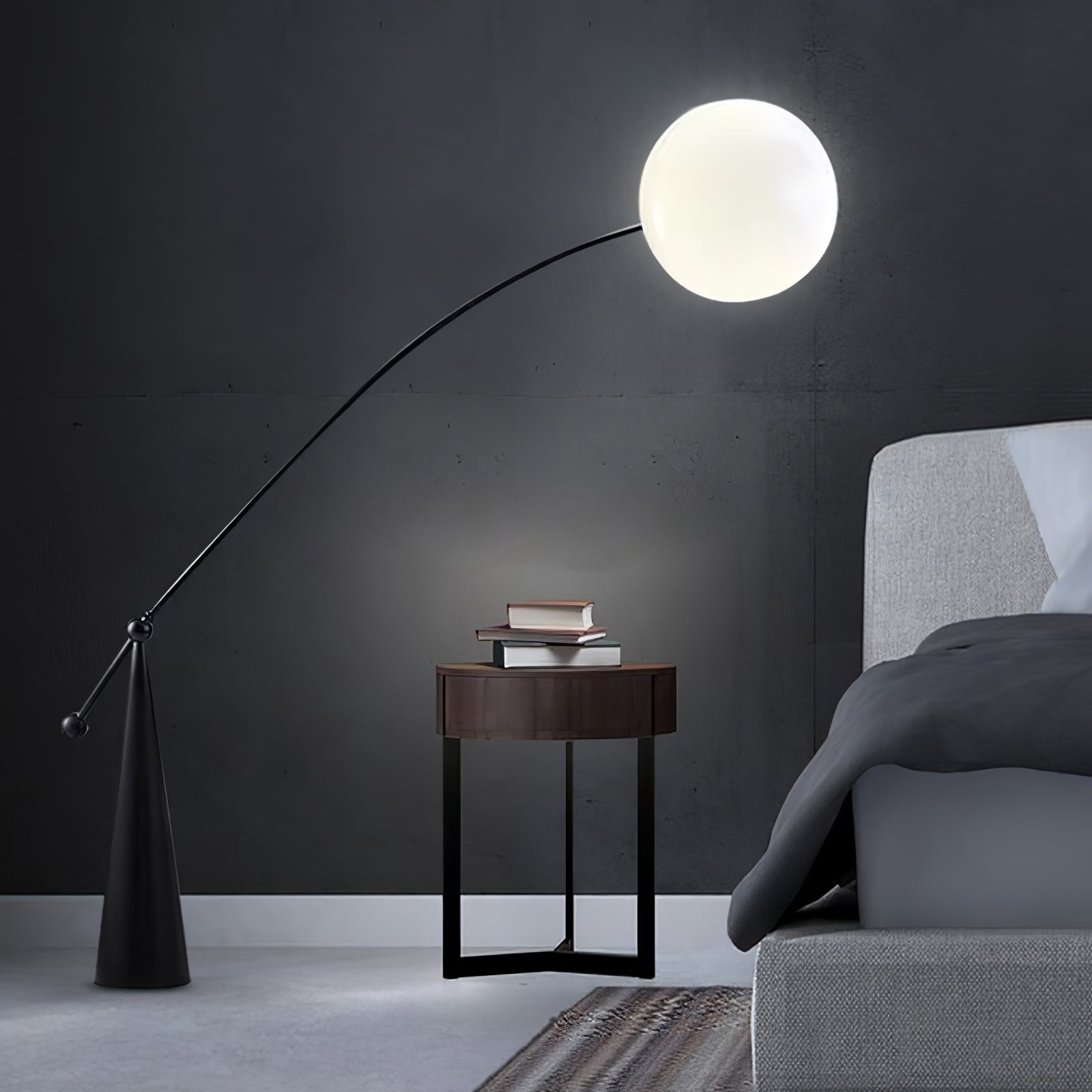 Opal Arc Floor Lamp - Lumpaz