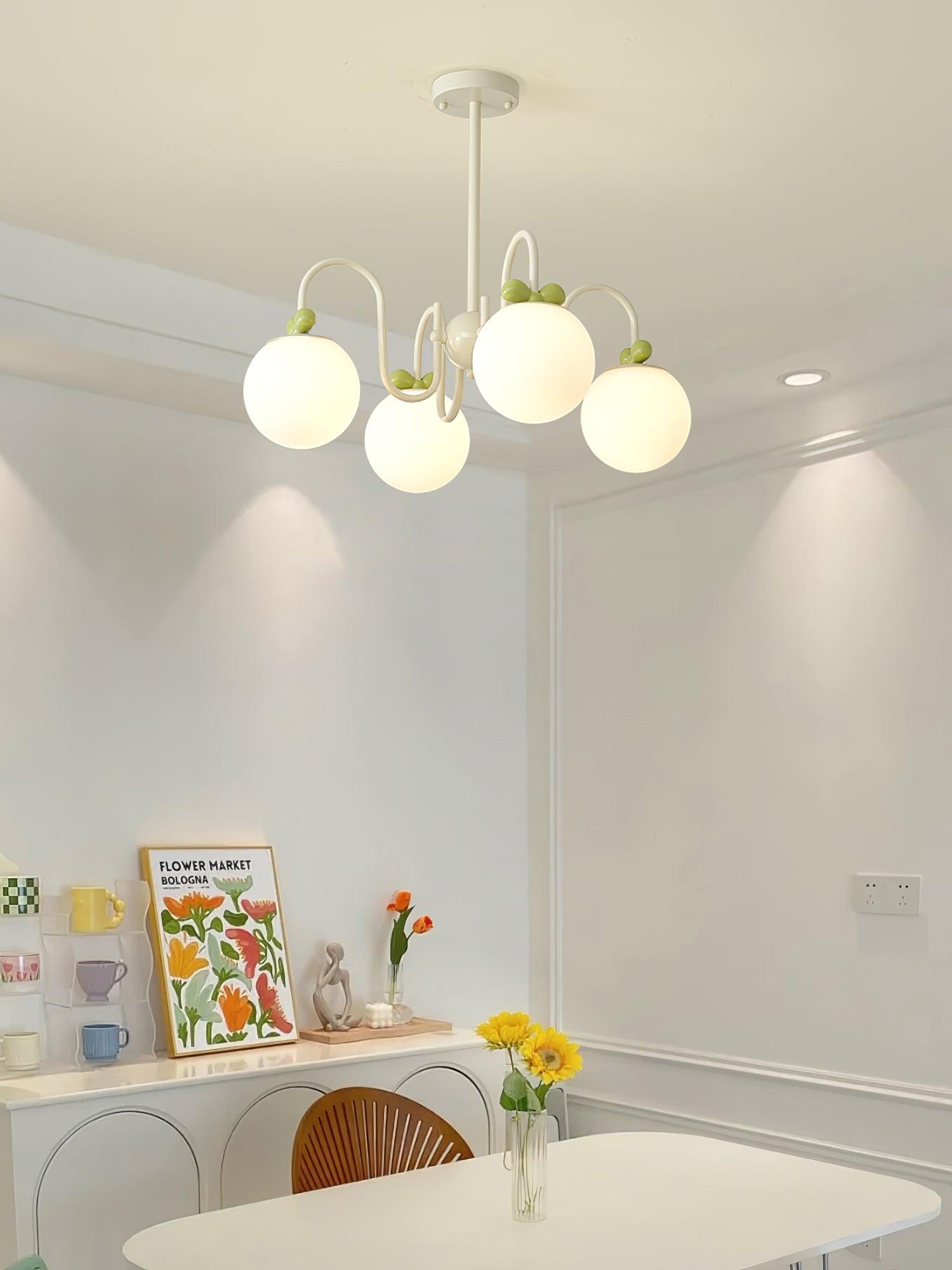 Cream Cherry Chandelier - Lumpaz