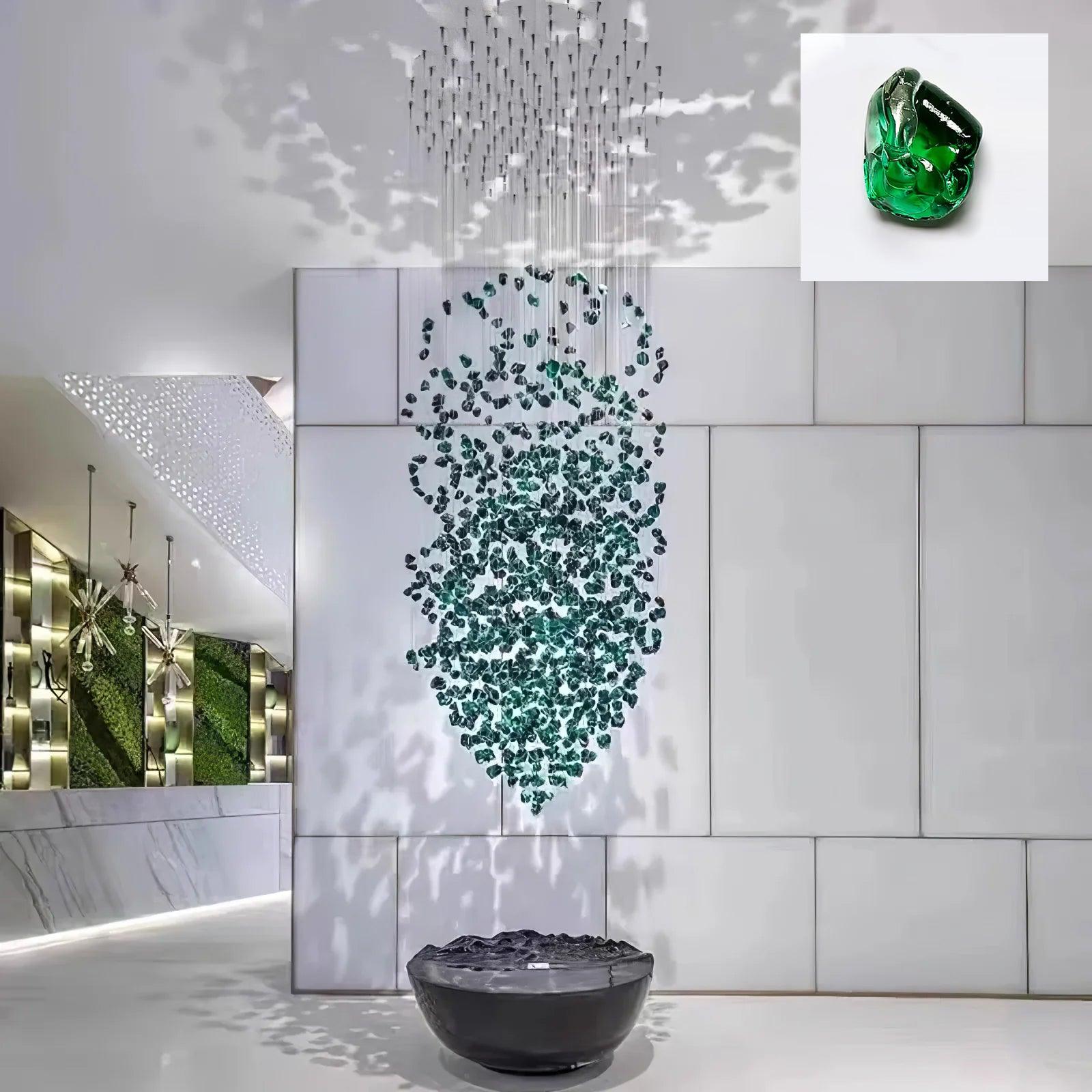Multicolor Crystal Stone Chandelier - Lumpaz