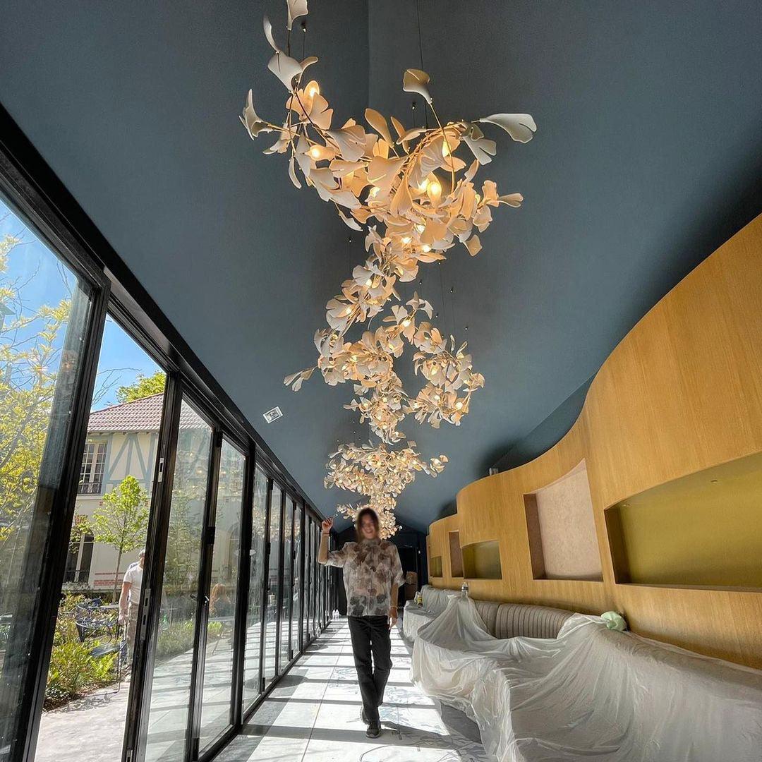 Gingko Combination Chandelier - Lumpaz