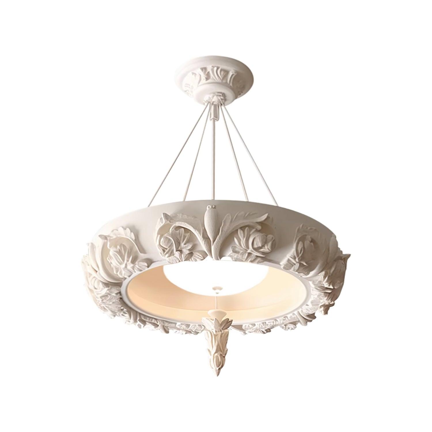 Artistic Carved Plaster Chandelier - Lumpaz