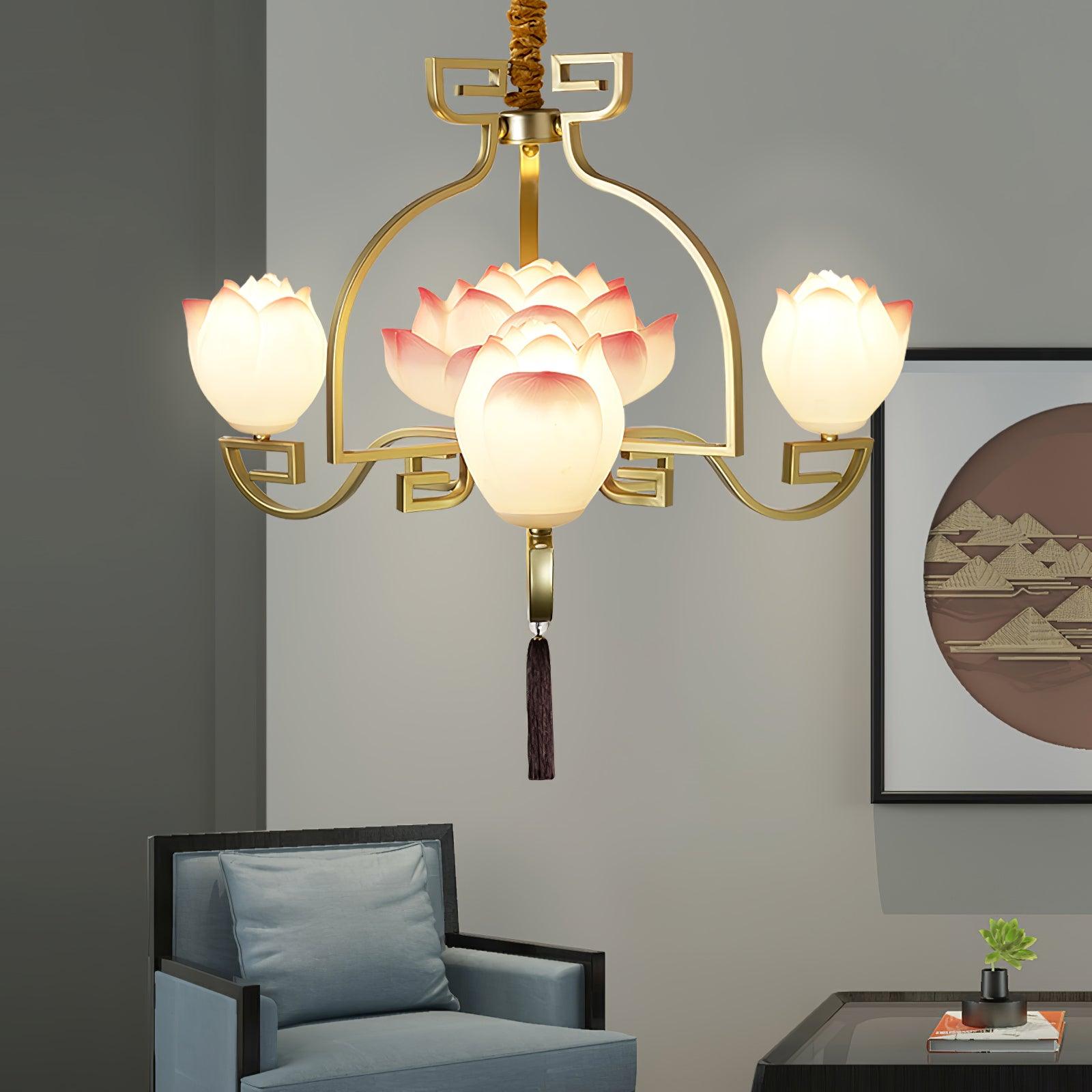 Lotus Bloom Chandelier - Lumpaz