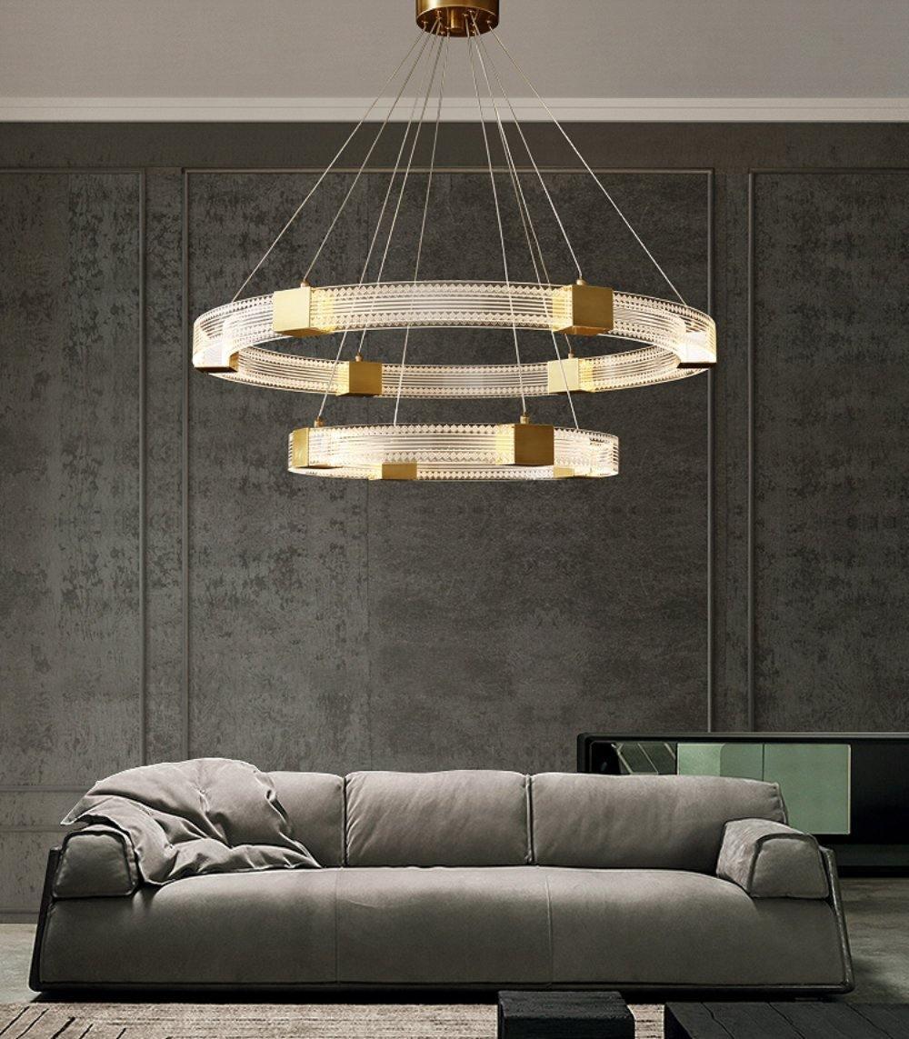 Parallel Ring LED Chandelier - Lumpaz
