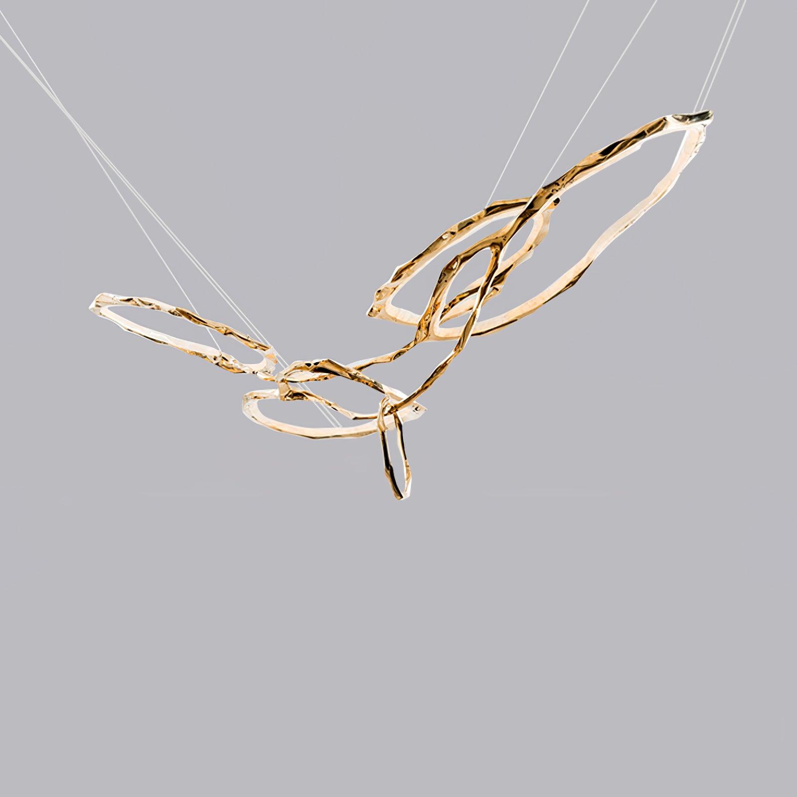 Cloud Rings Series Brass Chandelier - Lumpaz