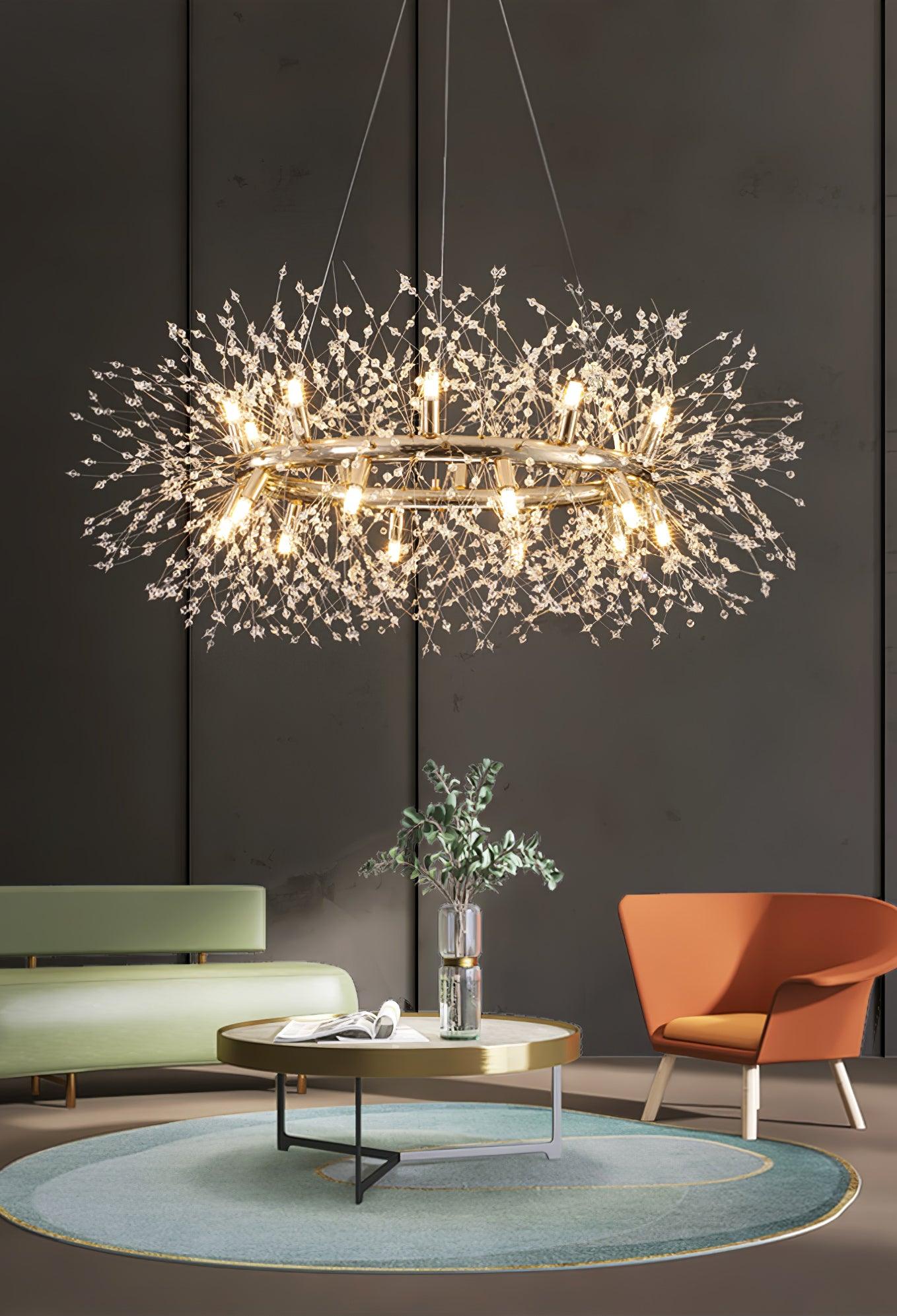 Dandelion Round Chandelier - Lumpaz
