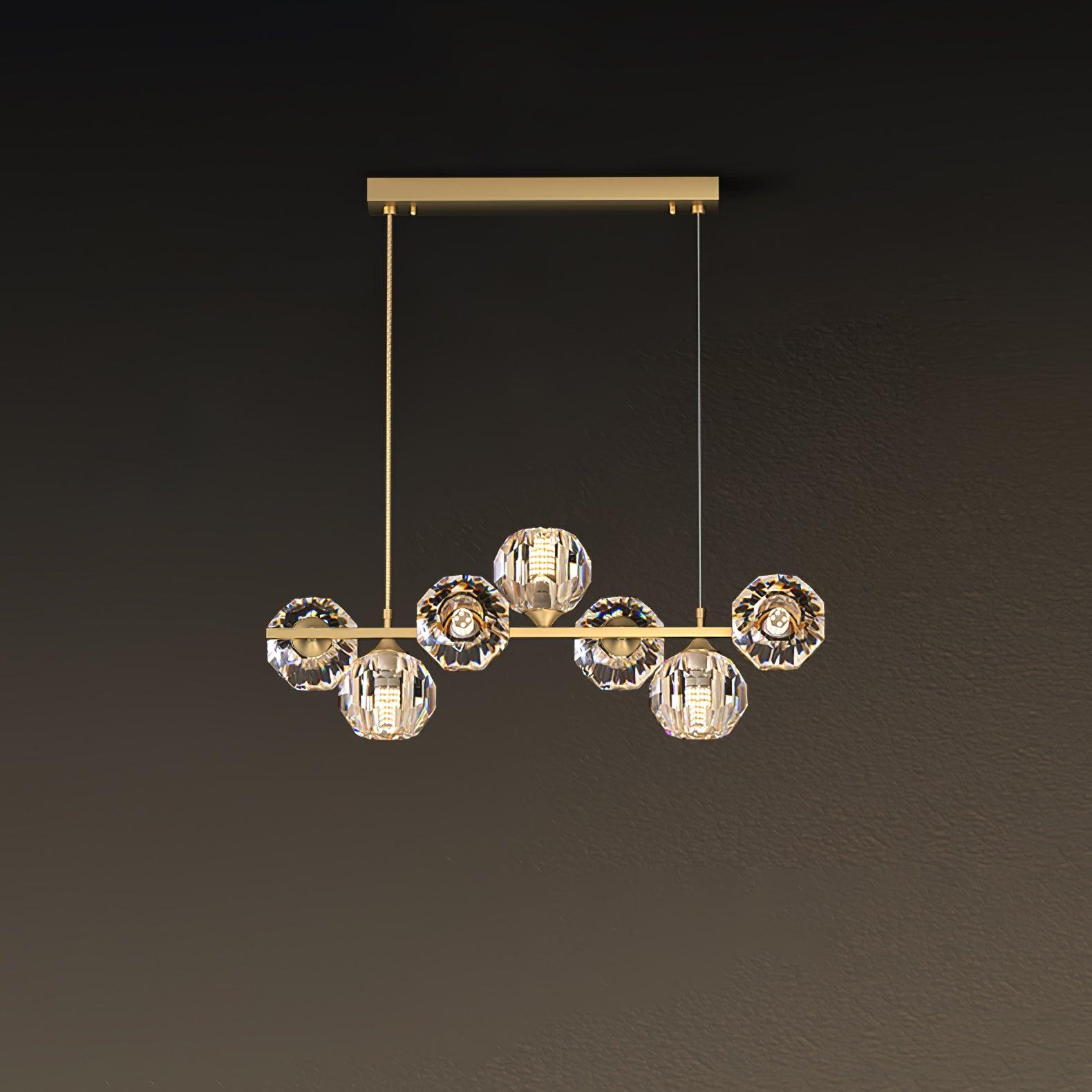 Crystal Glass Ball Chandelier - Lumpaz