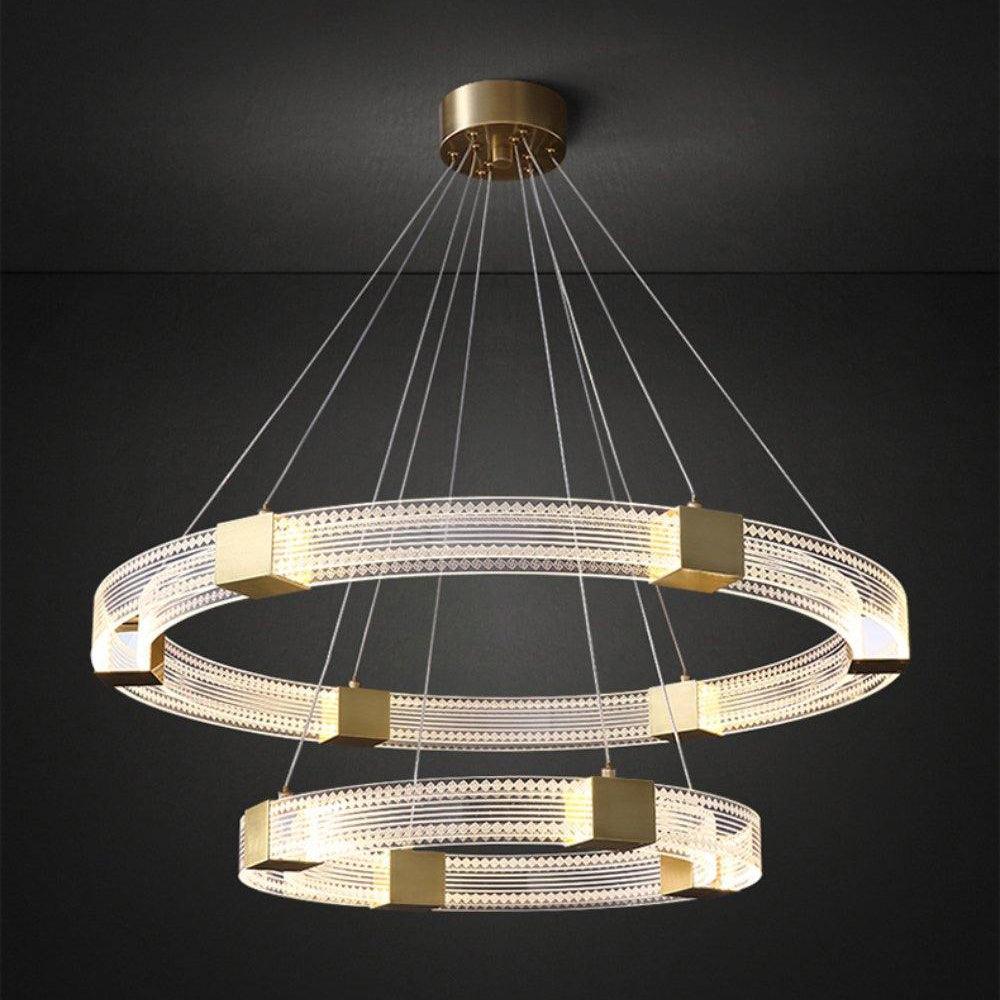 Parallel Ring LED Chandelier - Lumpaz