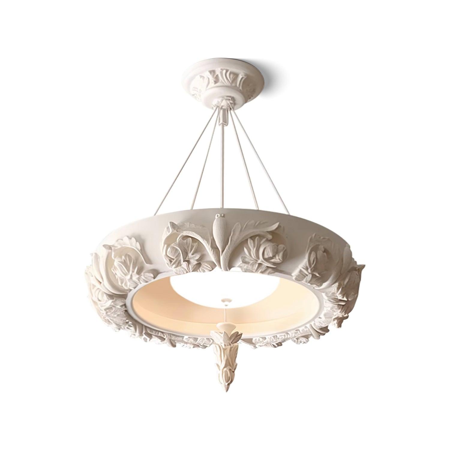 Artistic Carved Plaster Chandelier - Lumpaz