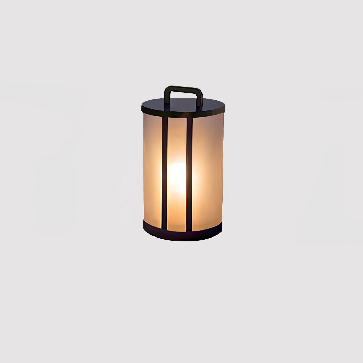 Round Pillar Acrylic Lantern Outdoor Lamp - Lumpaz