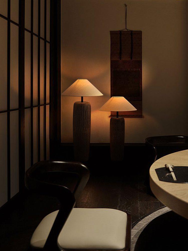 Weathered Wood Grain Floor Lamp - Lumpaz