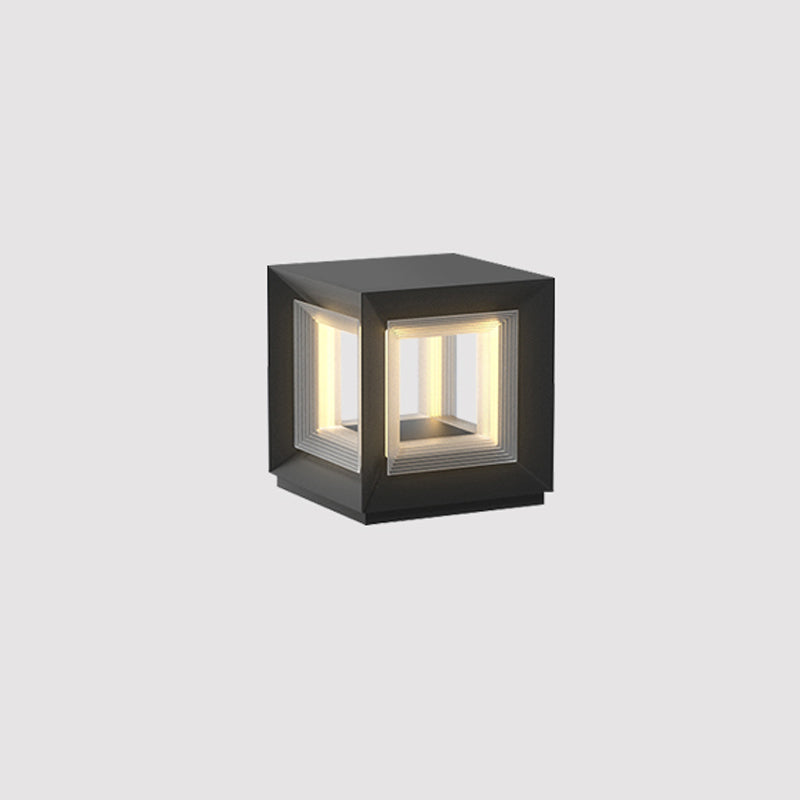 Light Cube Outdoor Post Light - Lumpaz