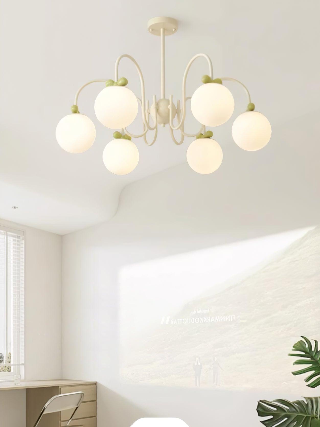 Cream Cherry Chandelier - Lumpaz