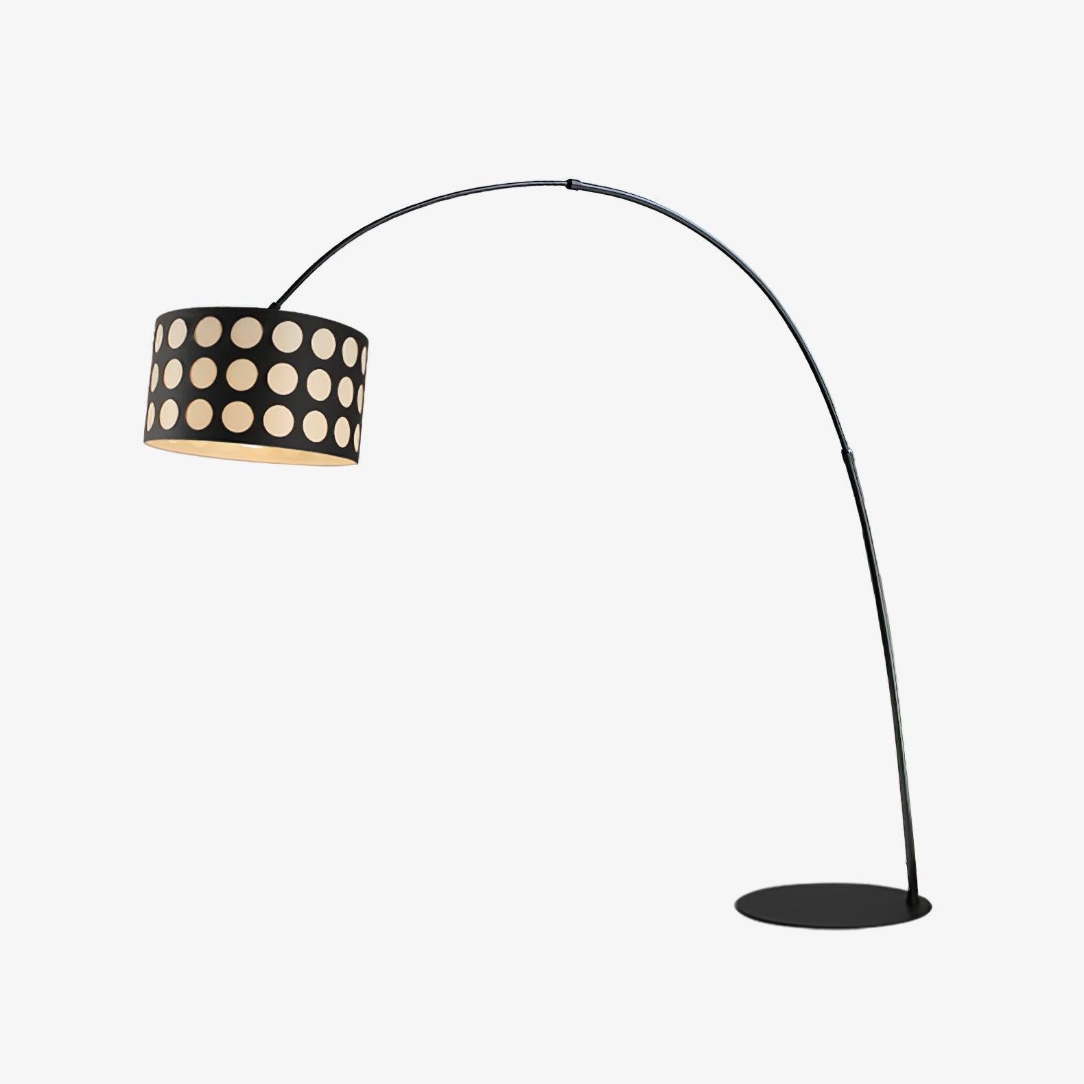 Polka Arc Fabric Floor Lamp - Lumpaz