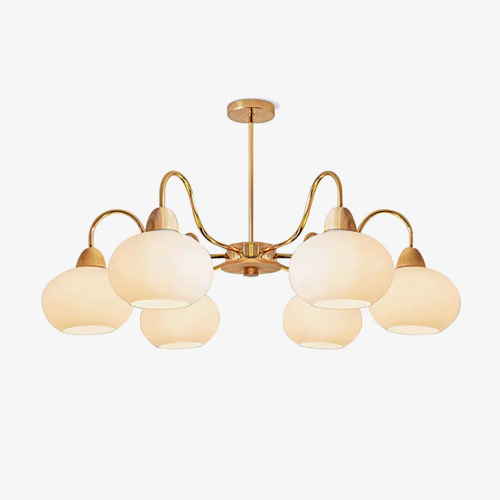 Glass Persimmon Chandelier - Lumpaz