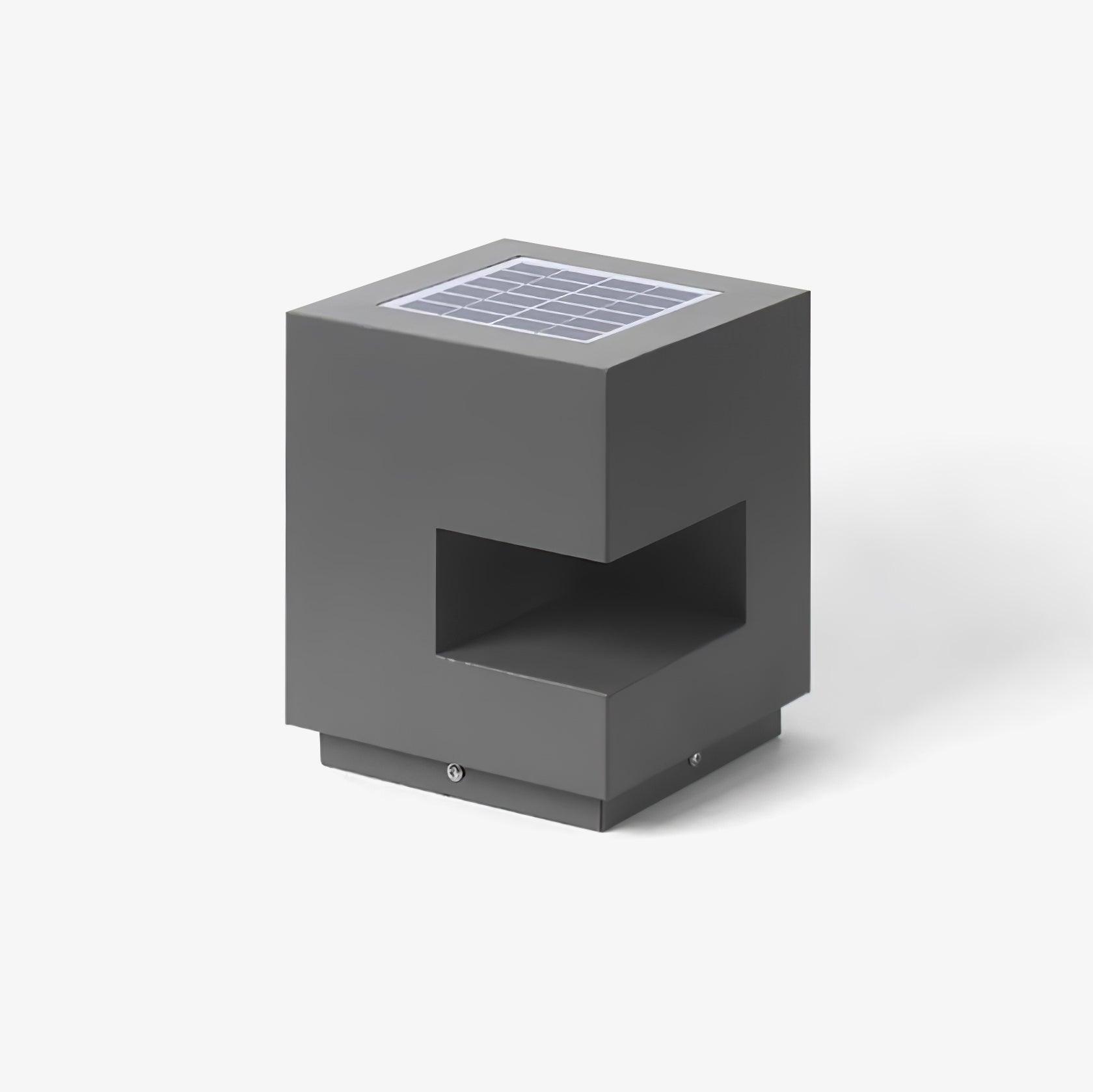 Regular Cube Solar Power Post Light - Lumpaz