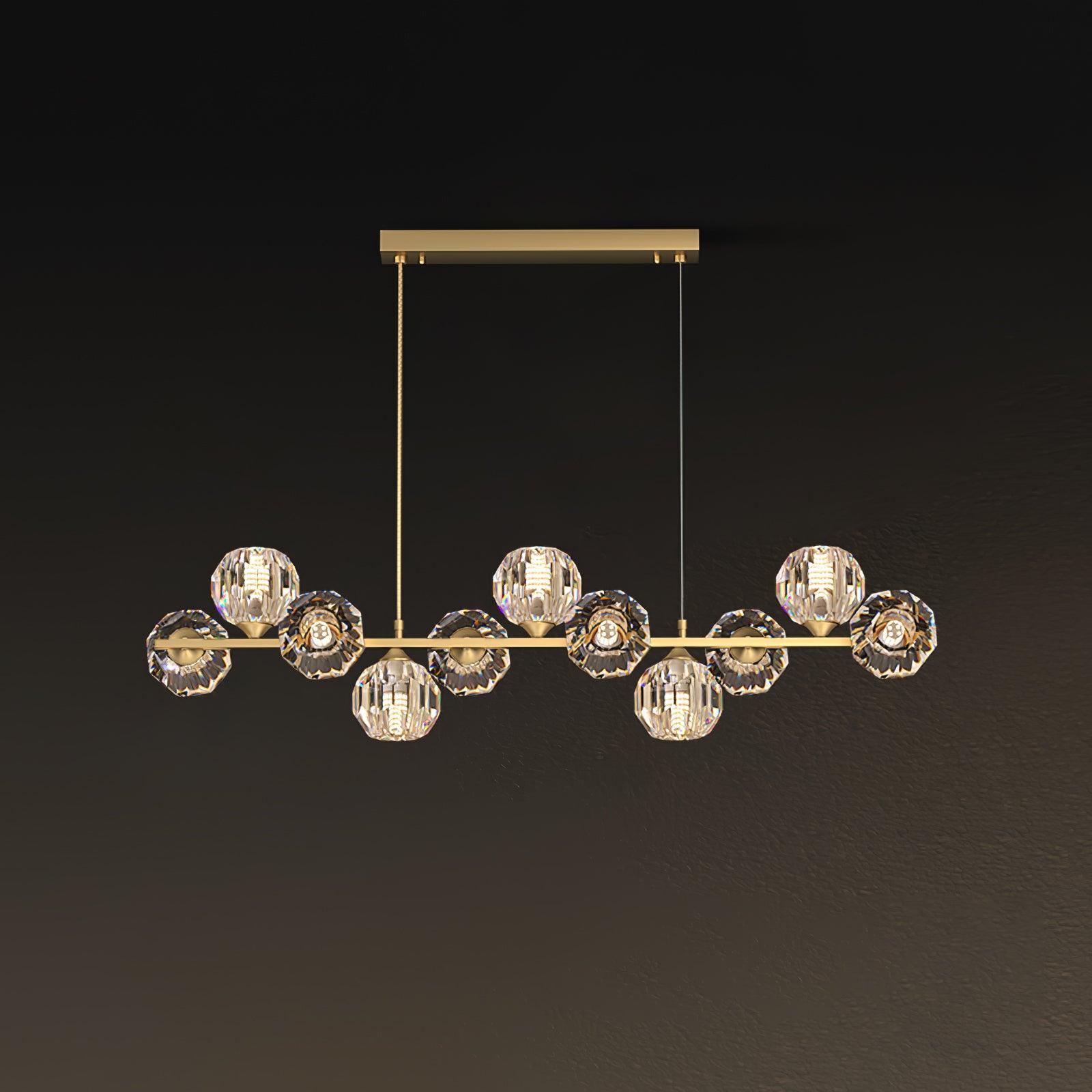Crystal Glass Ball Chandelier - Lumpaz