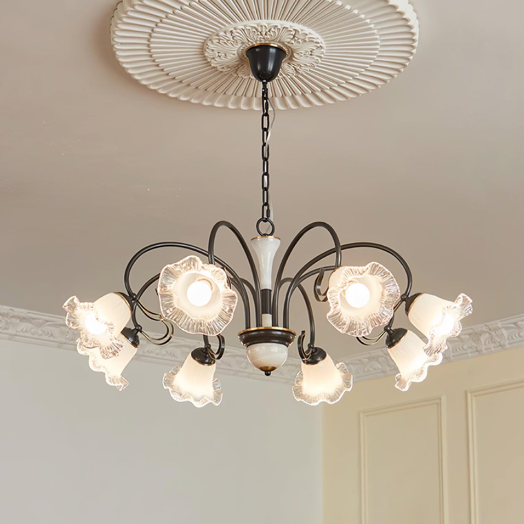 Luce Black Chandelier - Lumpaz