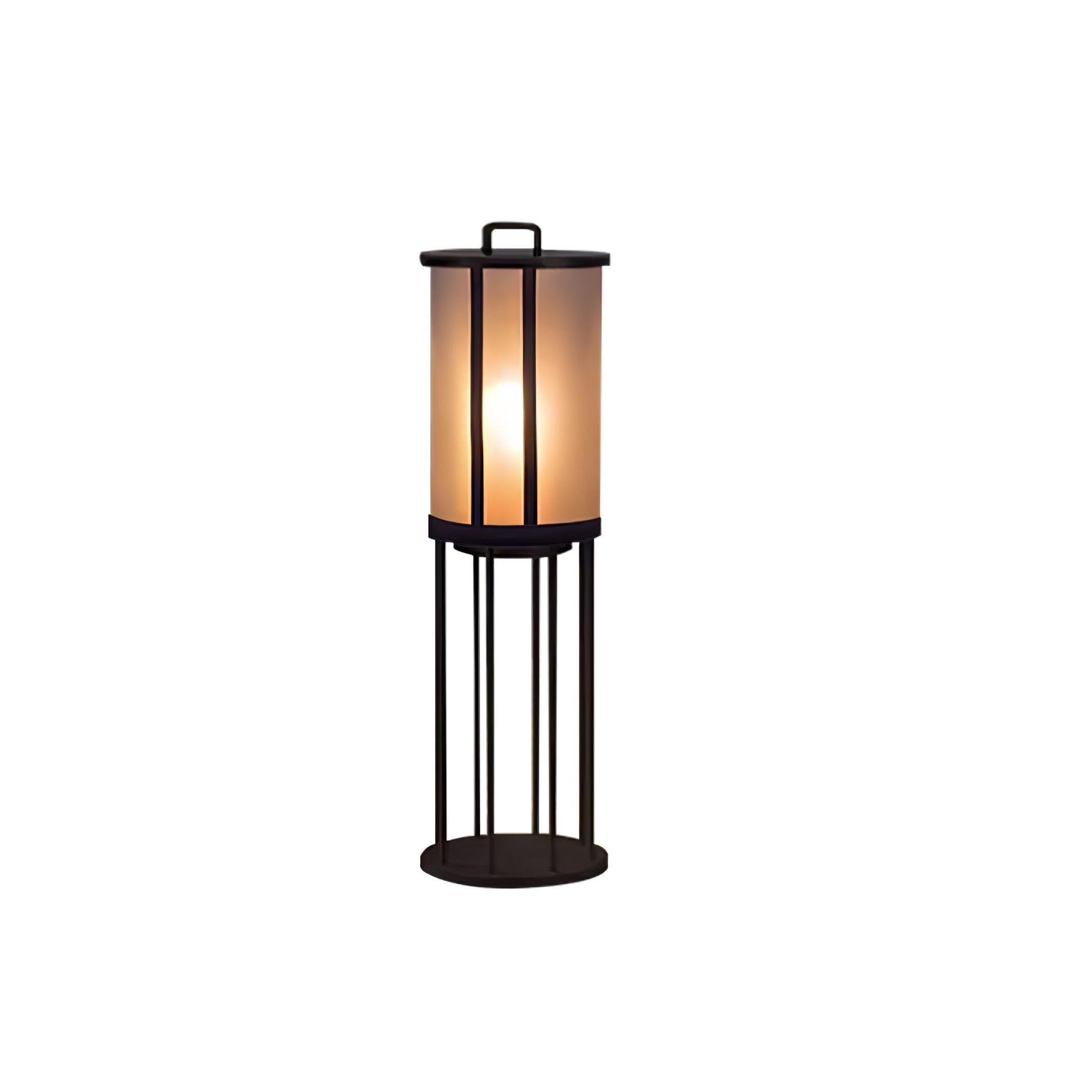Round Pillar Acrylic Lantern Outdoor Lamp - Lumpaz