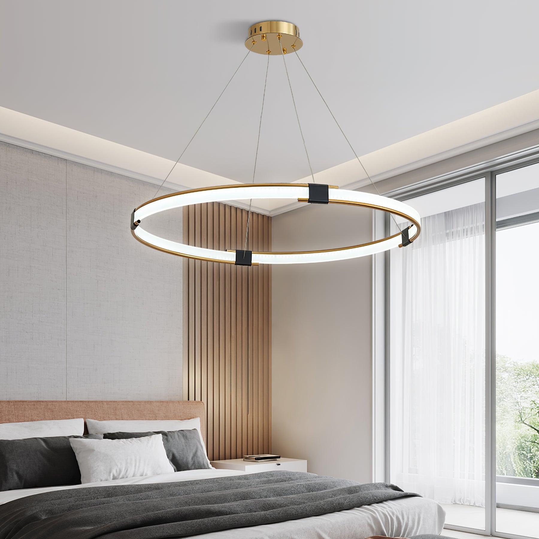 Gold Ring Chandelier - Lumpaz
