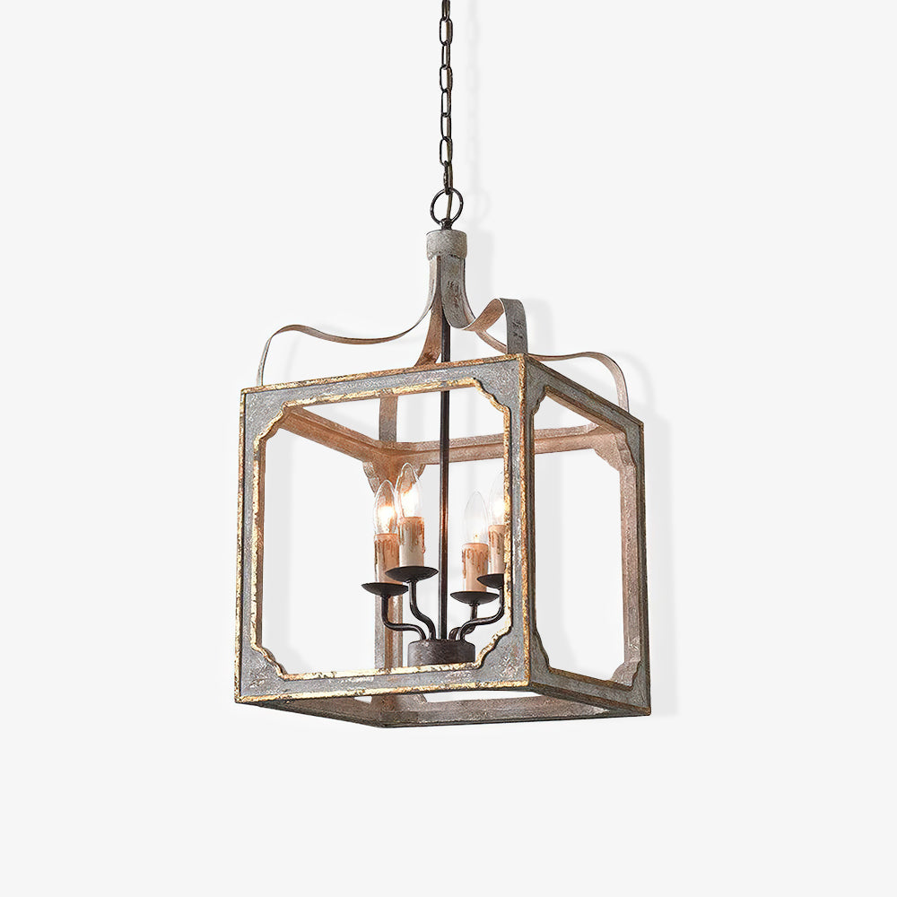 Boho Rustic Cube Chandelier - Lumpaz