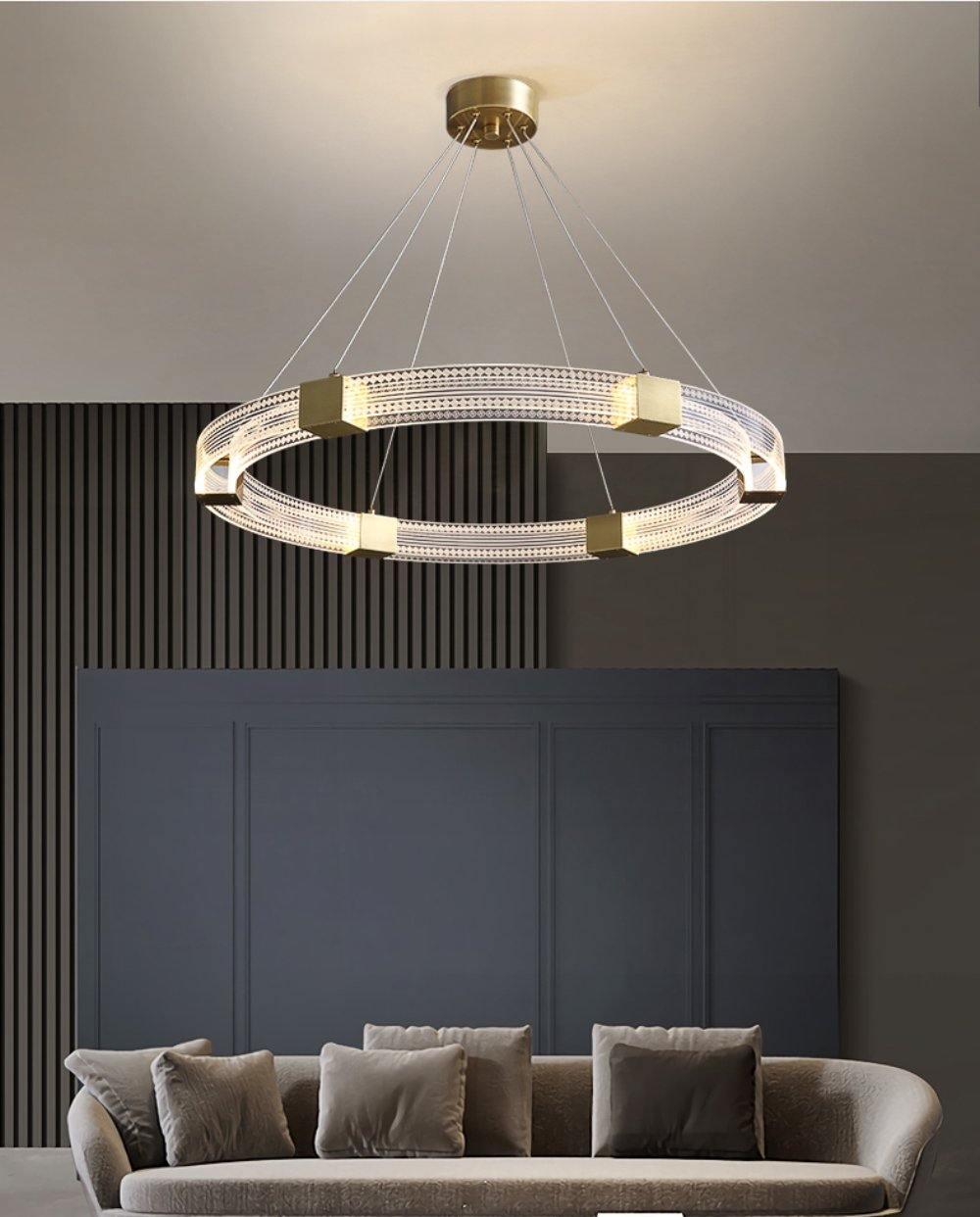 Parallel Ring LED Chandelier - Lumpaz