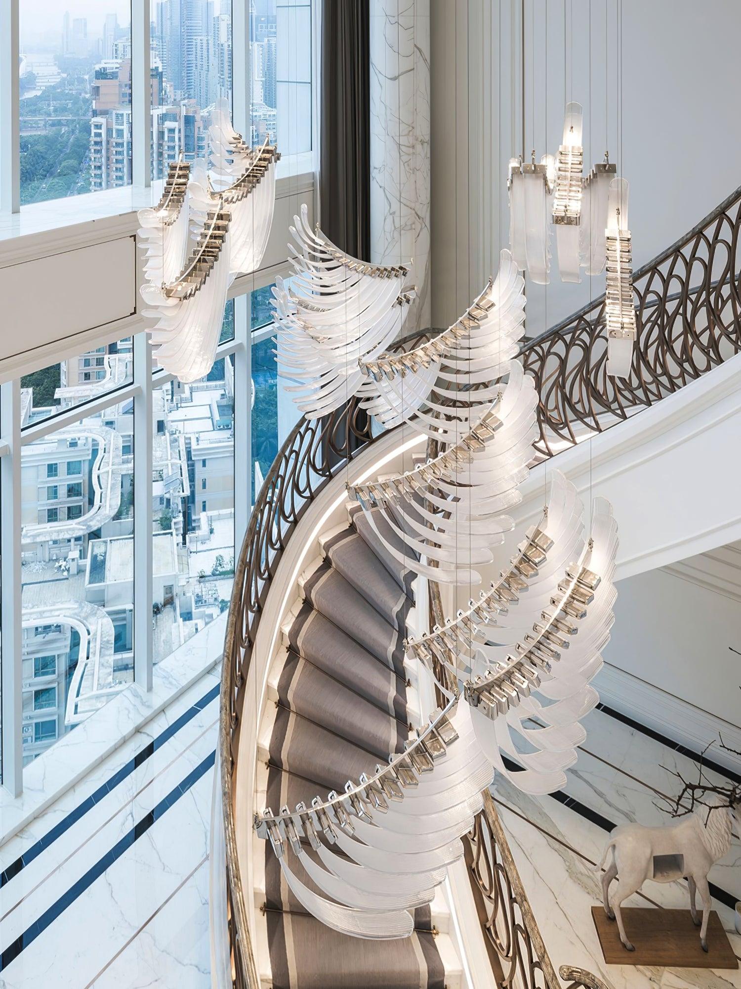 Tiered Palmette Chandelier - Lumpaz