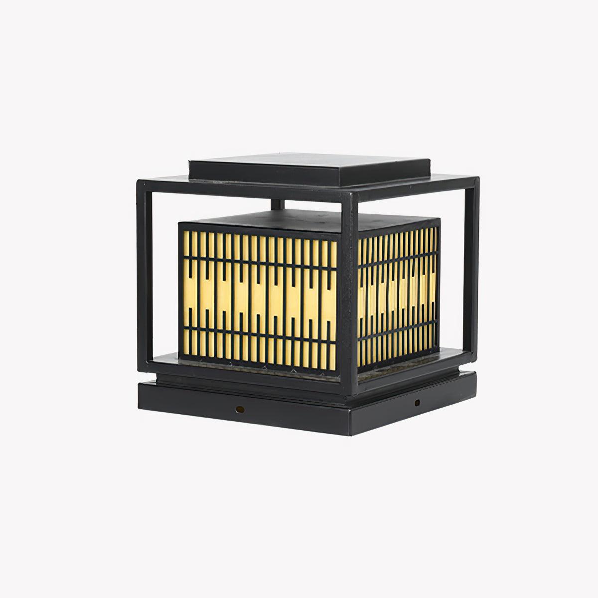 Window Grille Outdoor Post Light - Lumpaz