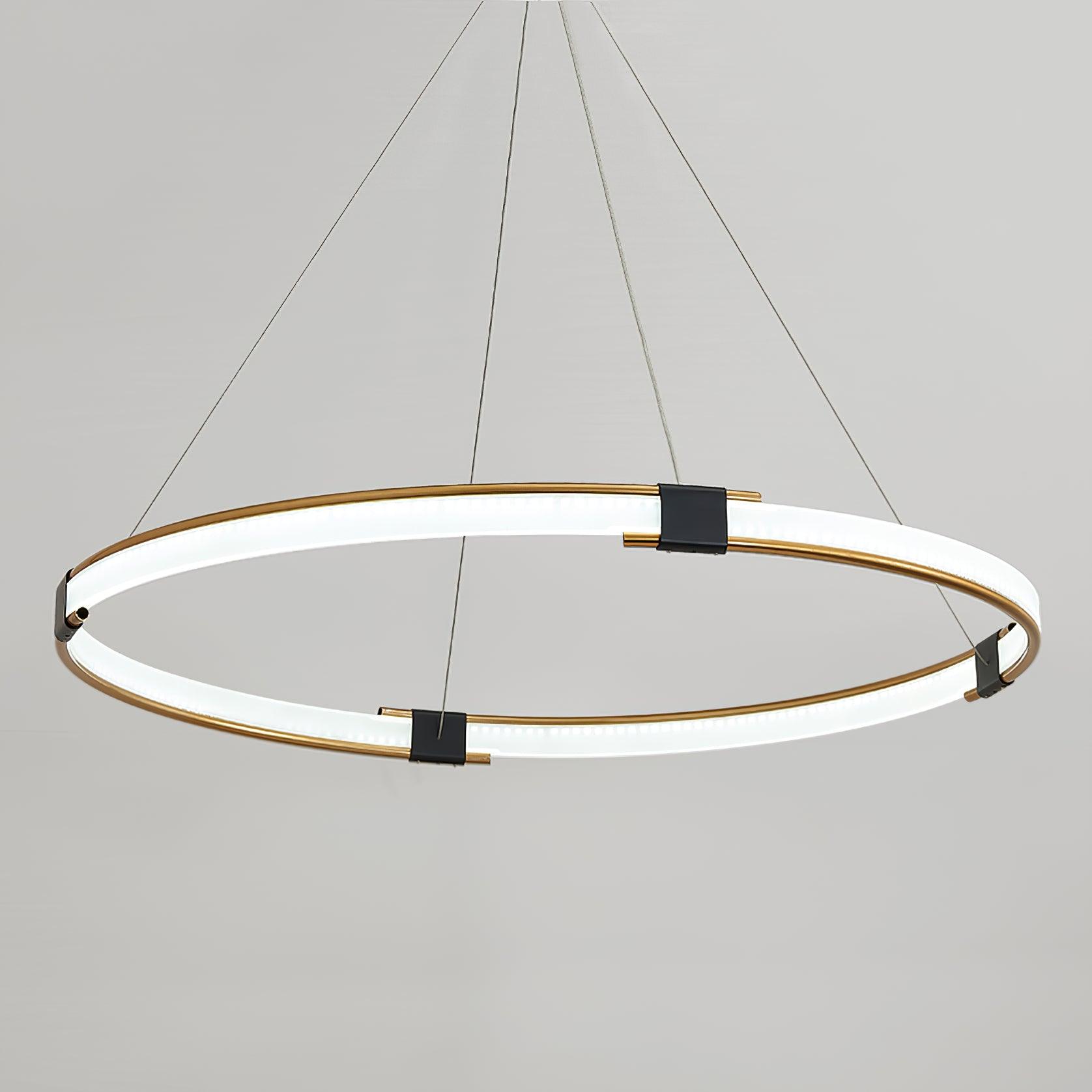 Gold Ring Chandelier - Lumpaz