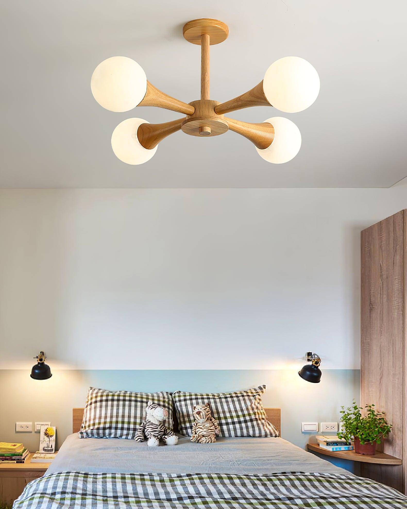 Wooden Nera Chandelier - Lumpaz