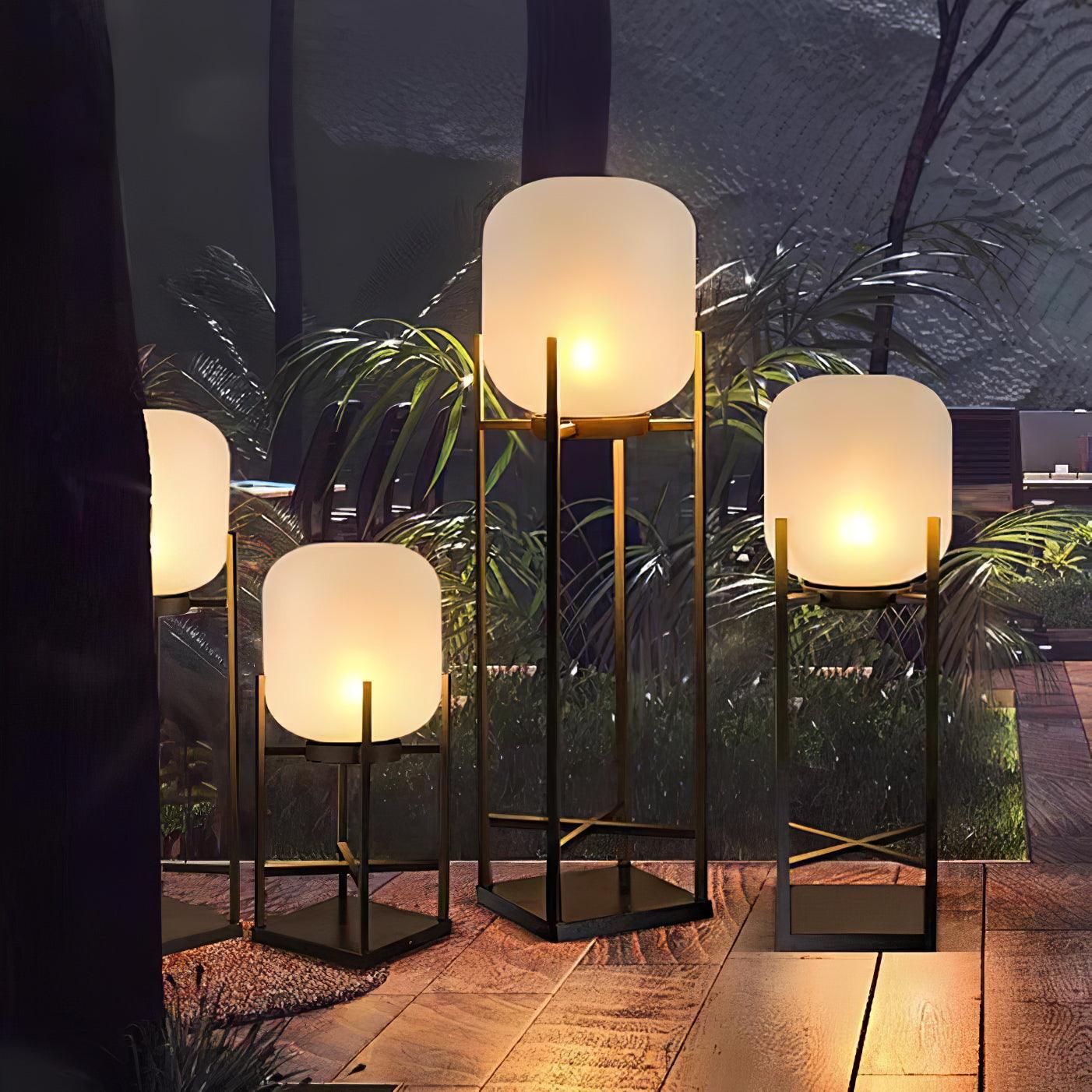 Lantern Solar Outdoor Floor Lamp - Lumpaz