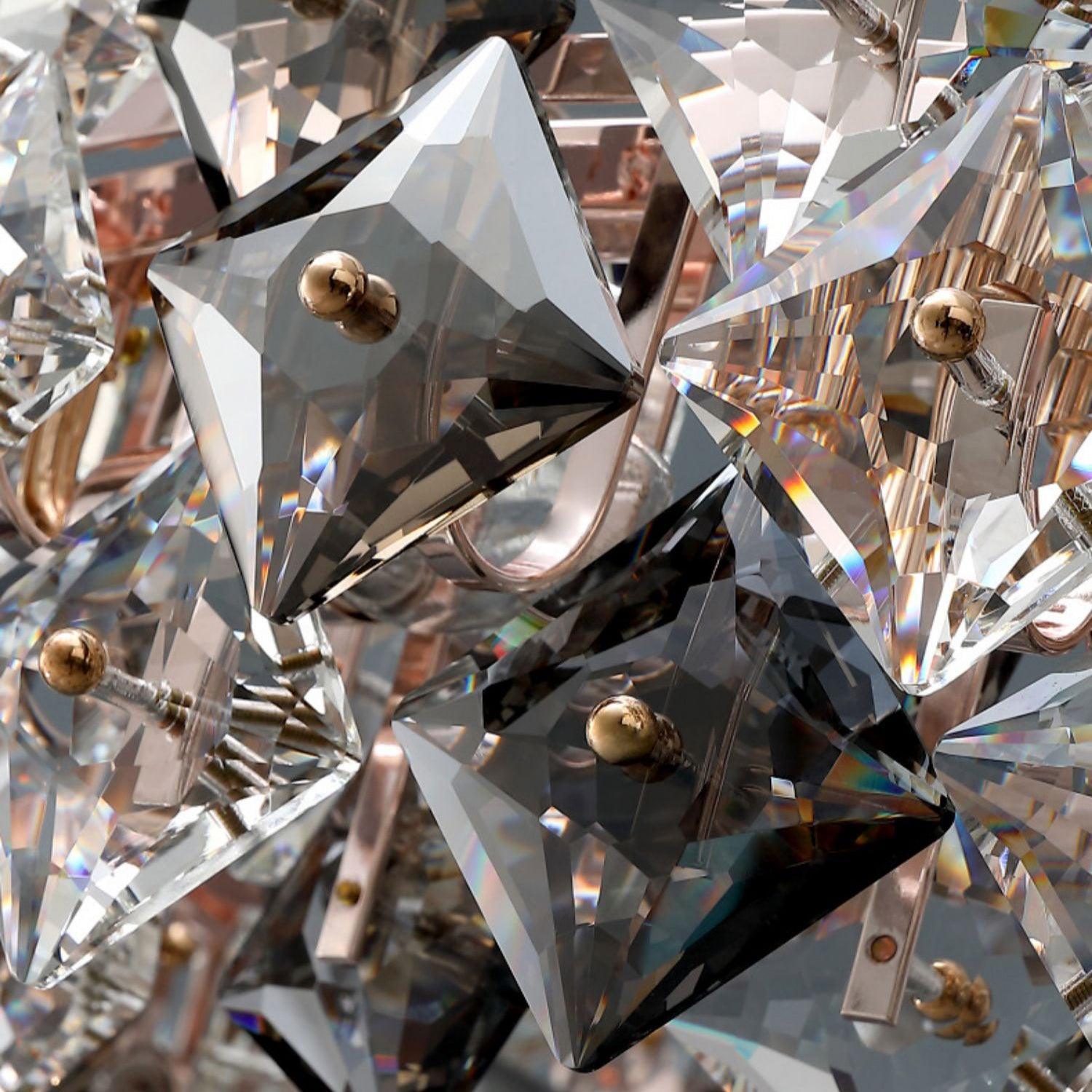 Scale Crystal Round Chandelier - Lumpaz