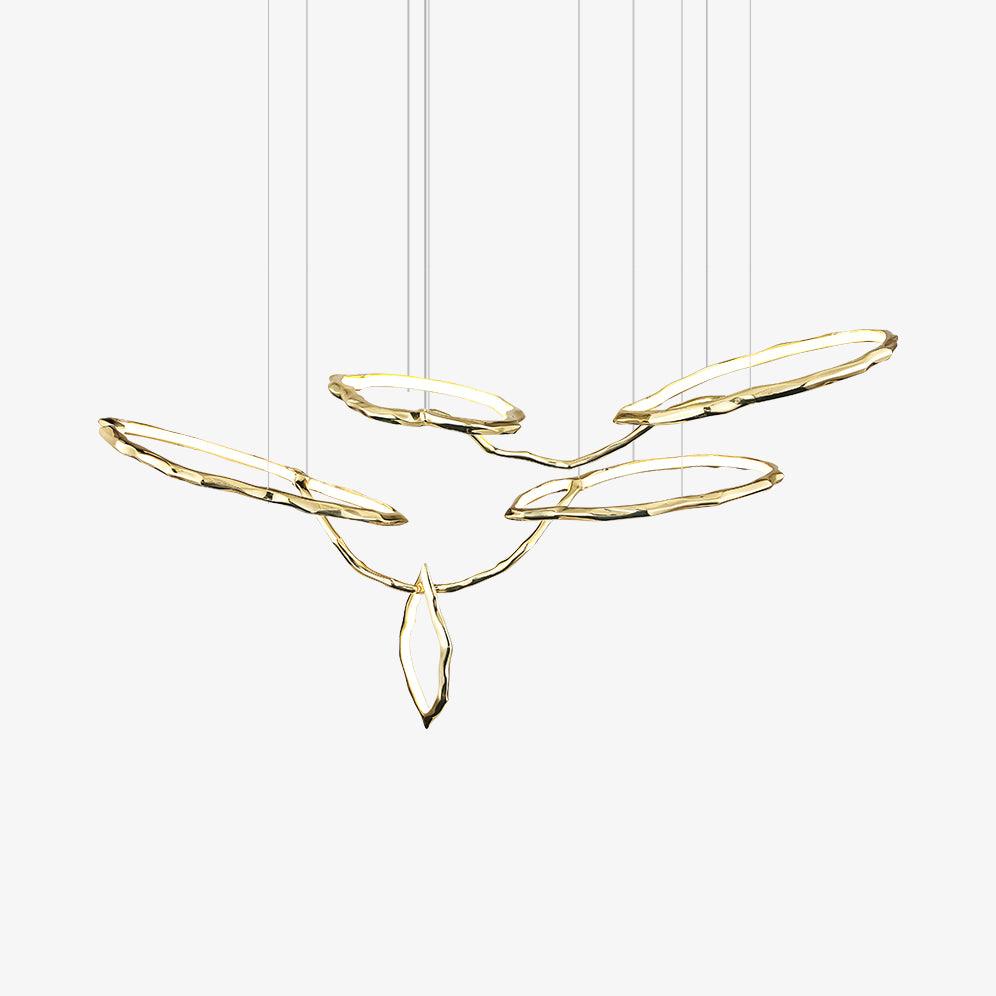 Cloud Rings Series Brass Chandelier - Lumpaz