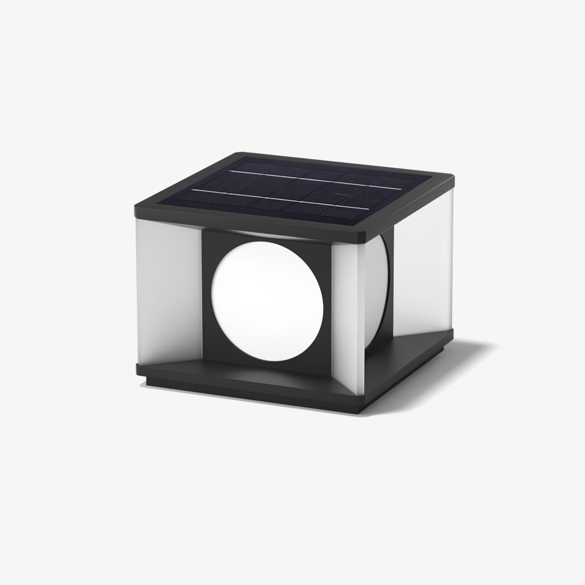 Eclipse Cube Outdoor Post Light - Lumpaz