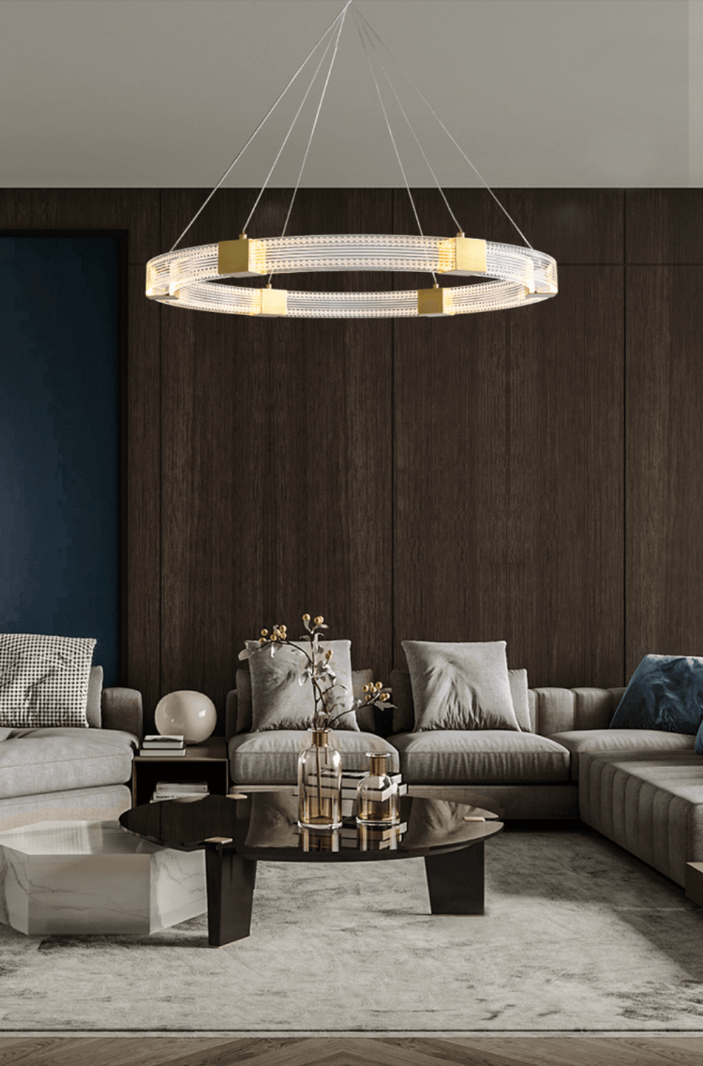 Parallel Ring LED Chandelier - Lumpaz
