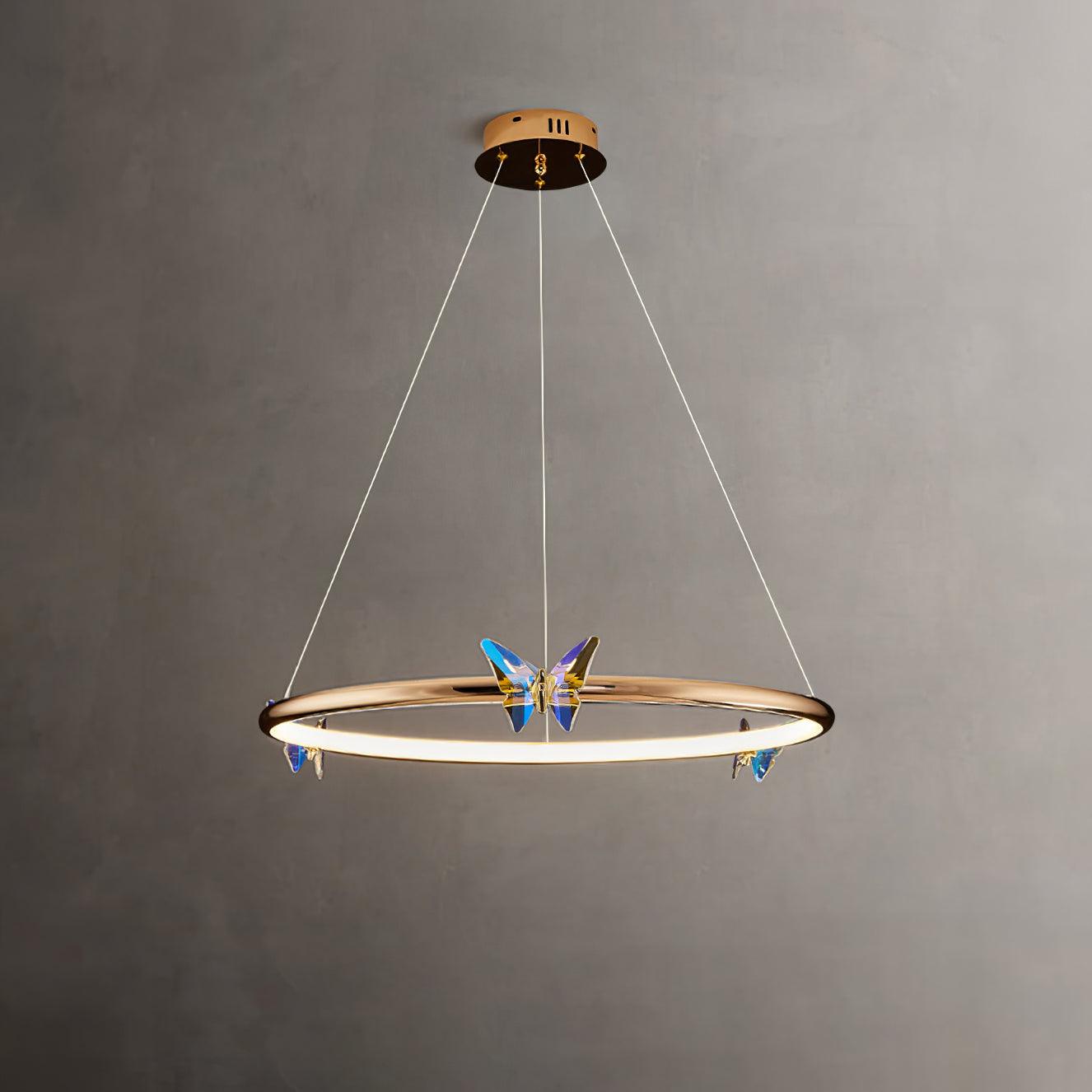 Blue Butterfly Chandelier - Lumpaz