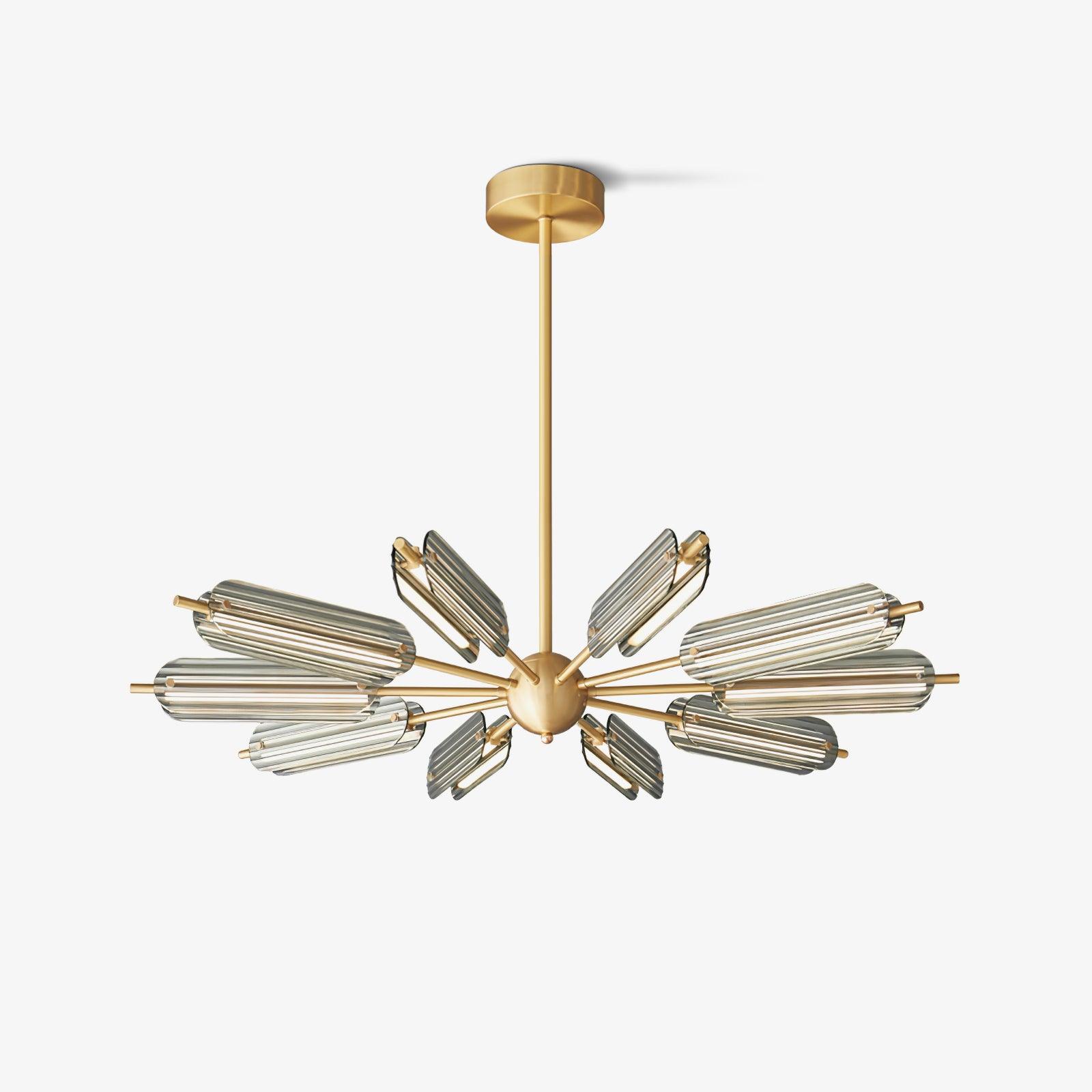 Sputnik Brass Chandelier - Lumpaz