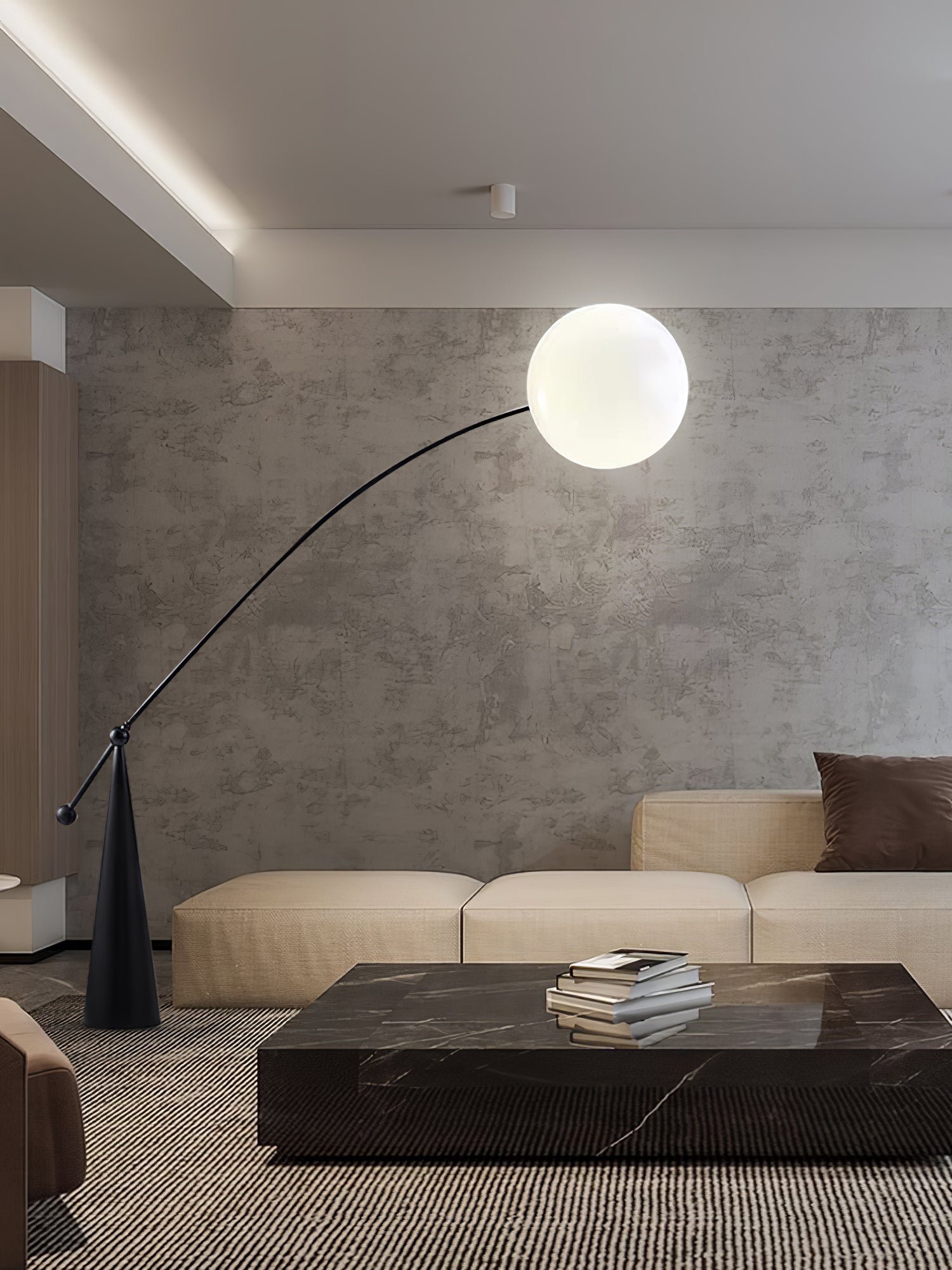 Opal Arc Floor Lamp - Lumpaz