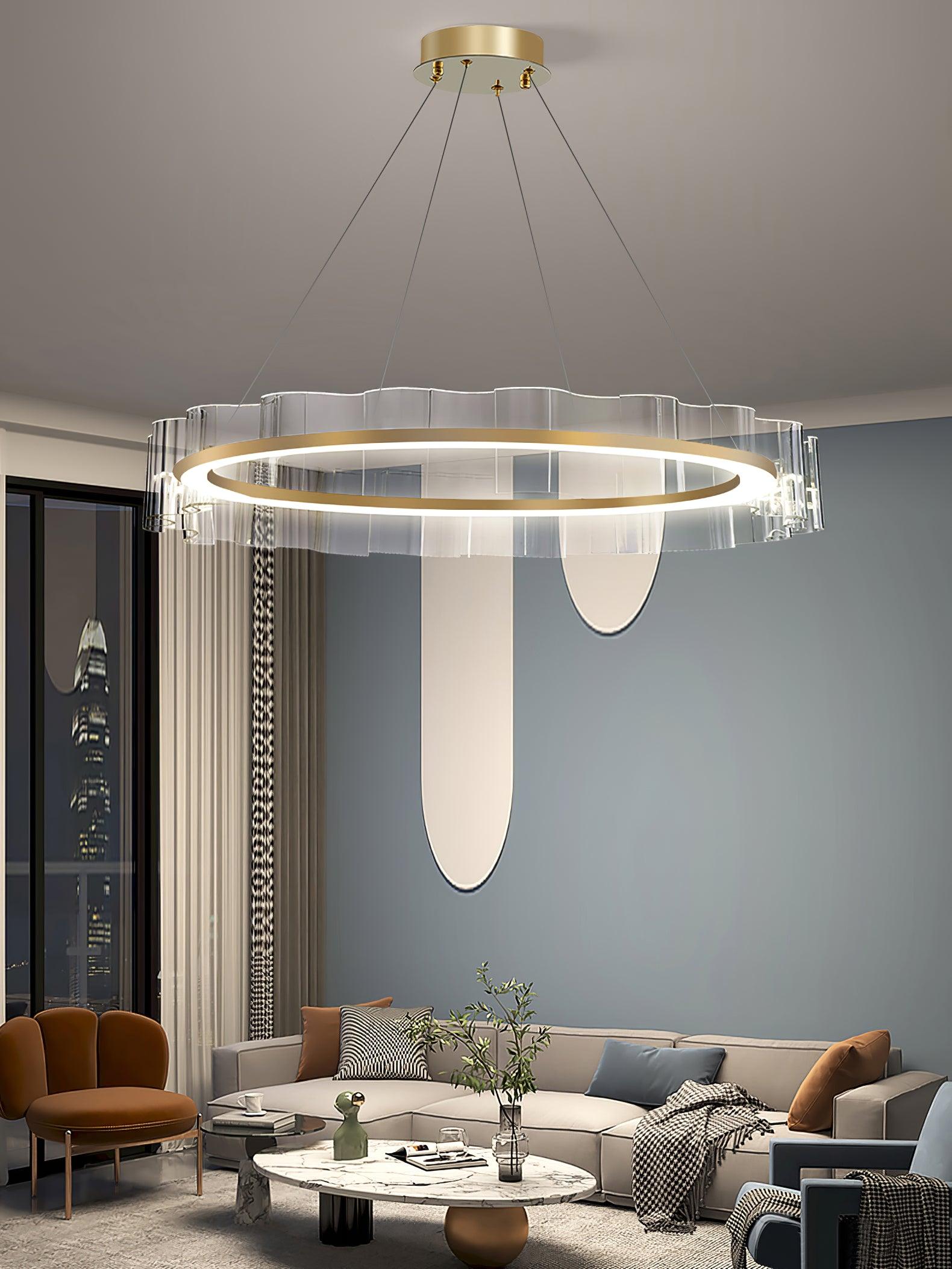Water Wave Glass Chandelier - Lumpaz