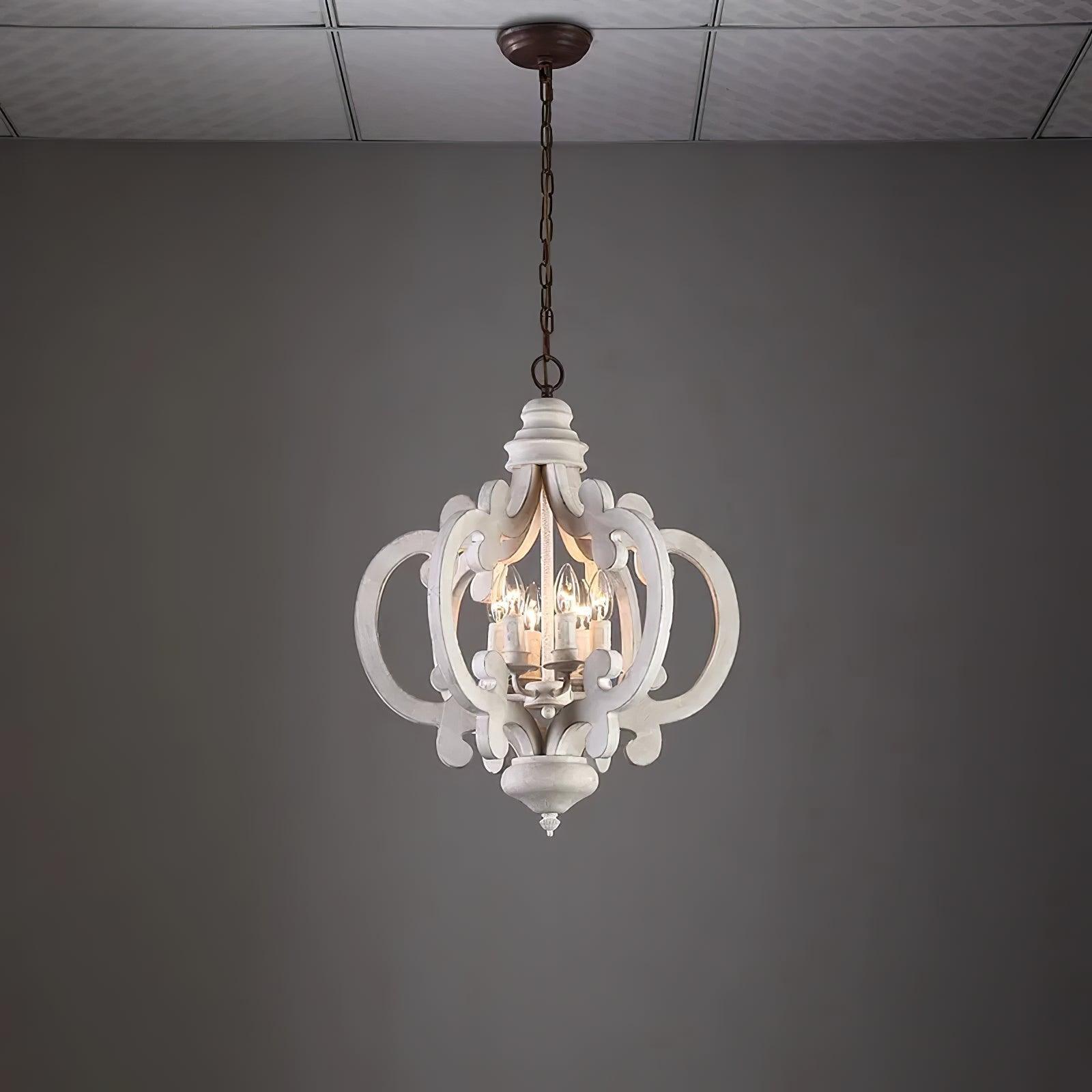 Antique White Style Chandelier - Lumpaz