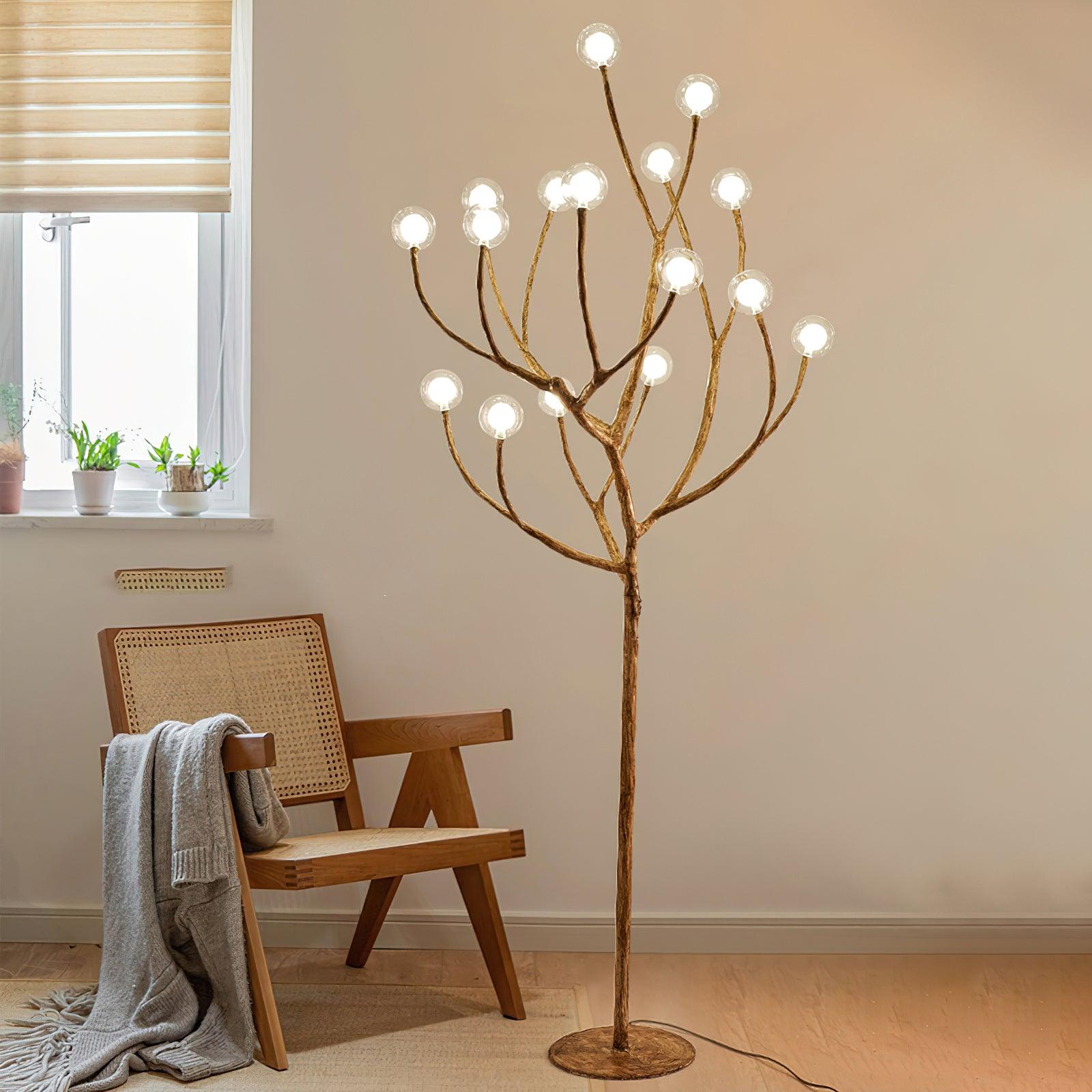 Imitation Wood Floor Lamp - Lumpaz
